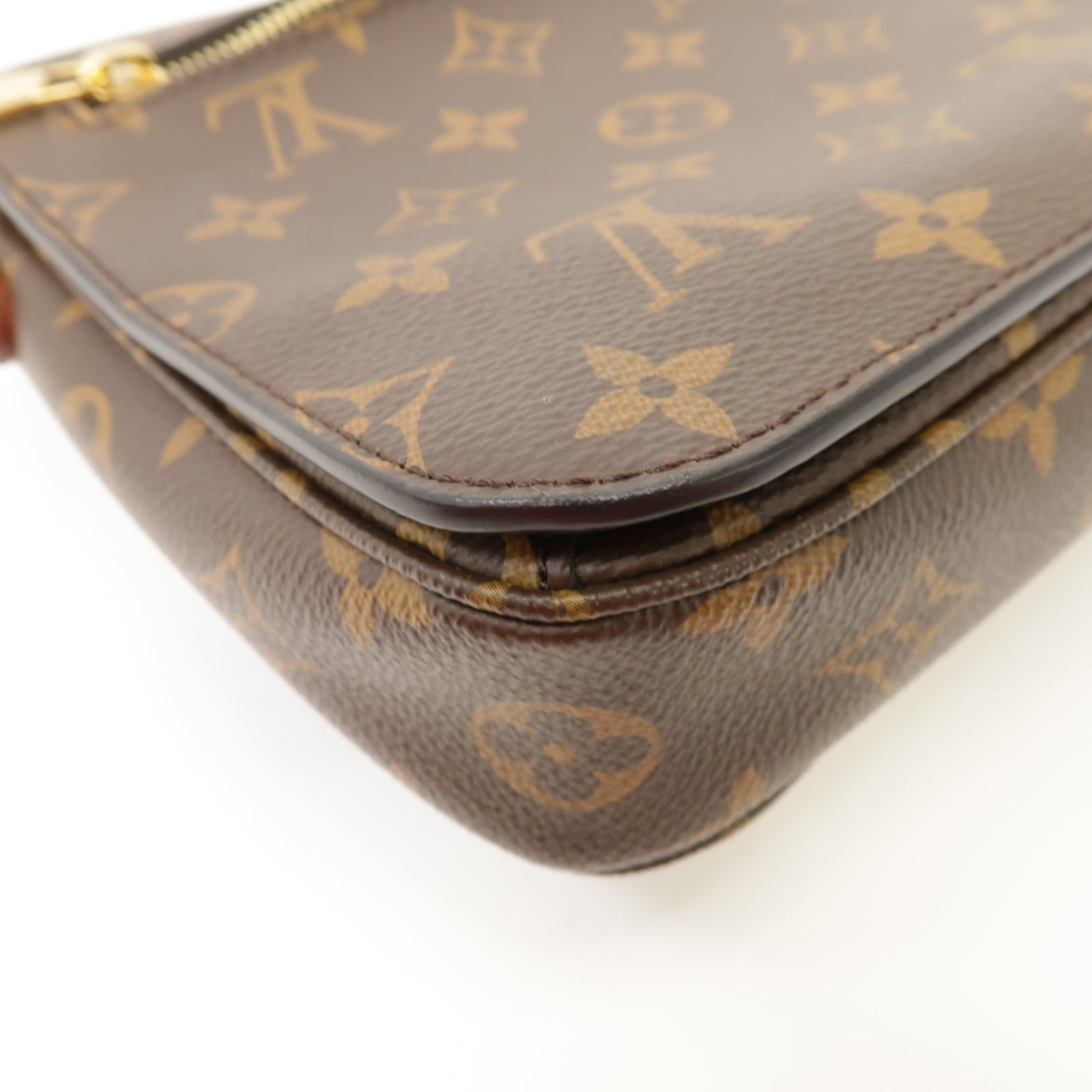LOUIS VUITTON Monogram Pochette Metis金扣手挽肩背兩用袋啡色