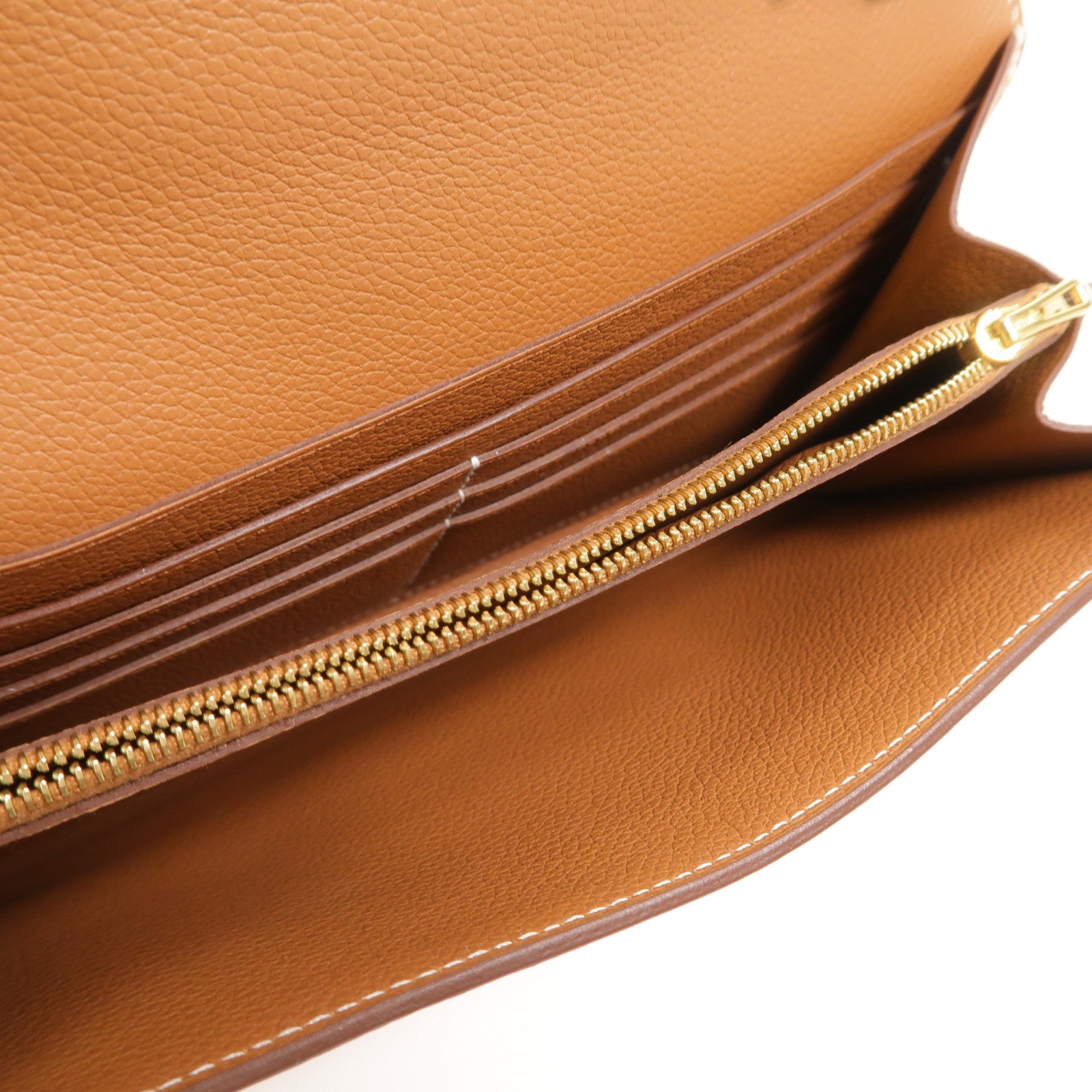 HERMES Evercolor皮革Constance To Go肩背袋Gold