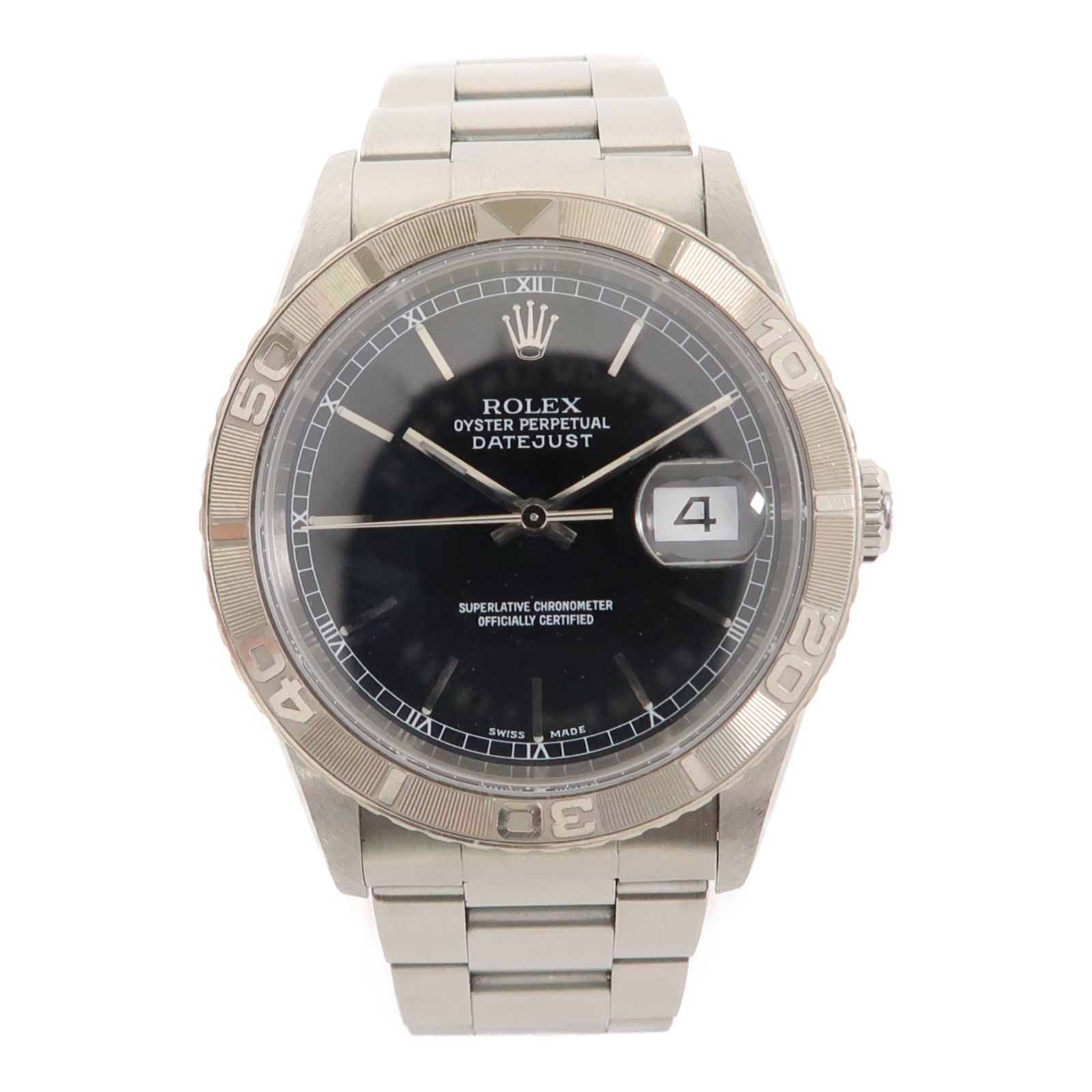 ROLEX Datejust不鏽鋼手錶自動機芯黑色