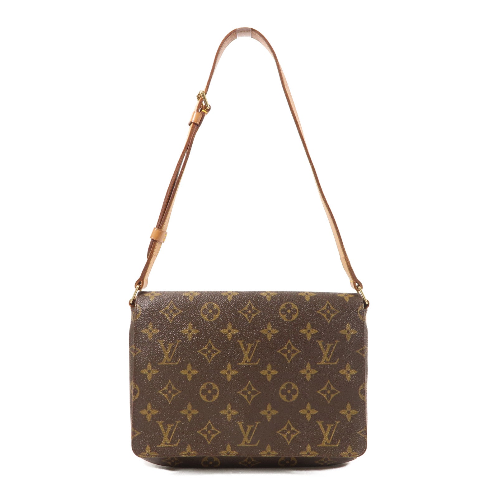 LOUIS VUITTON Monogram Musette Tango Long Shoulder金扣肩背袋