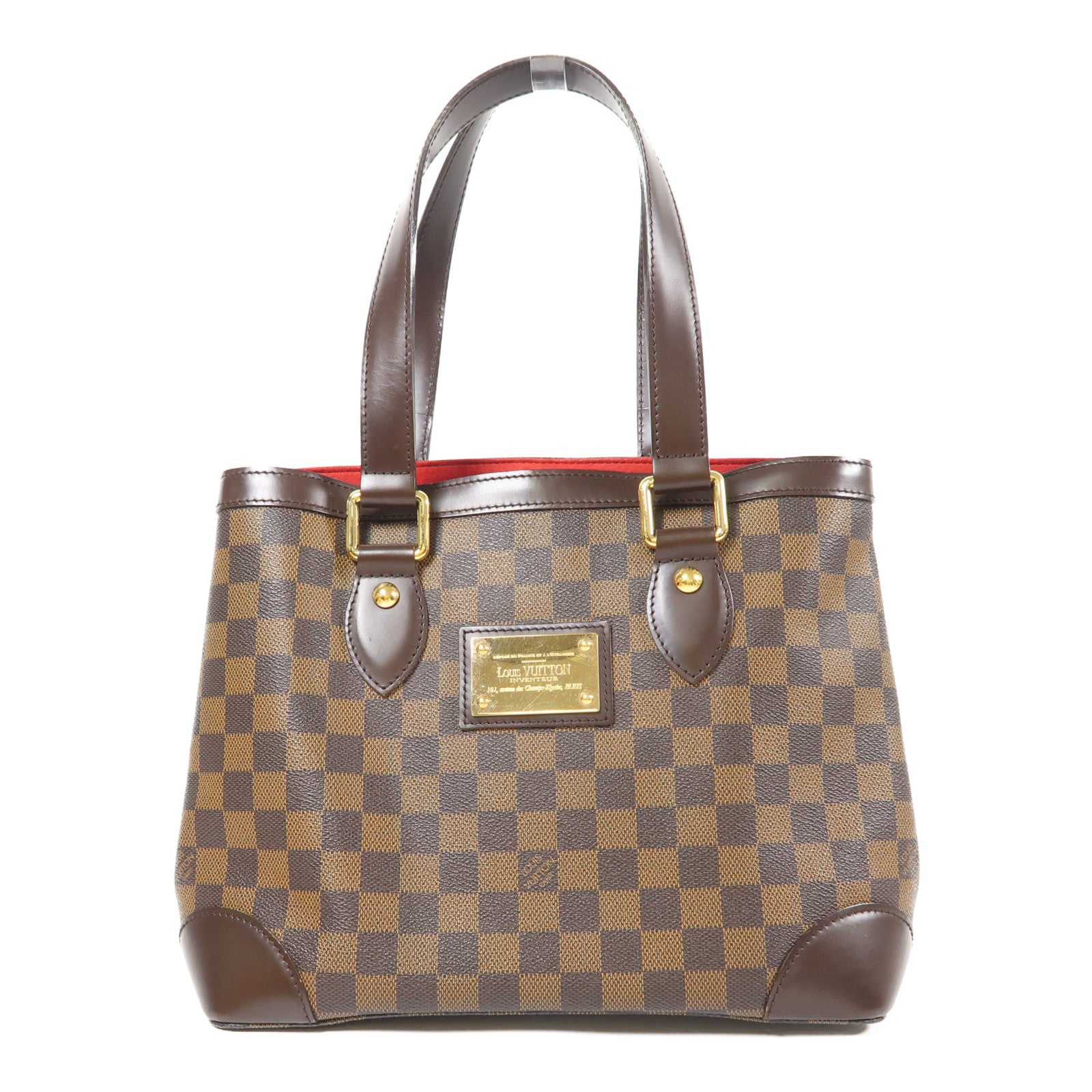 LOUIS VUITTON 【激減優惠】Damier Hampstead PM金扣手挽袋