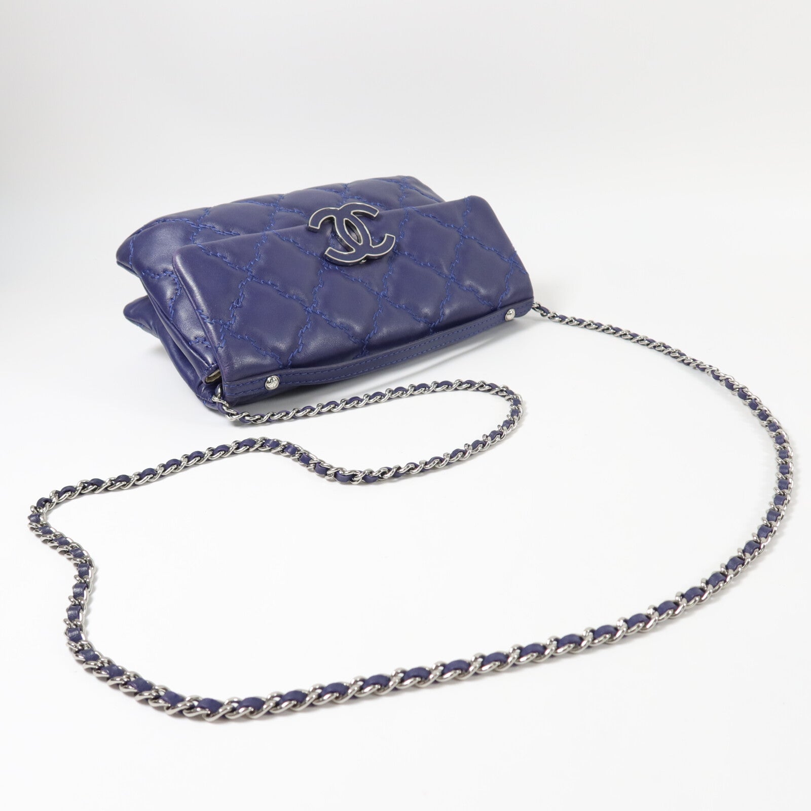 CHANEL 羊皮皮革Chain Shoulder鏈帶肩背袋
