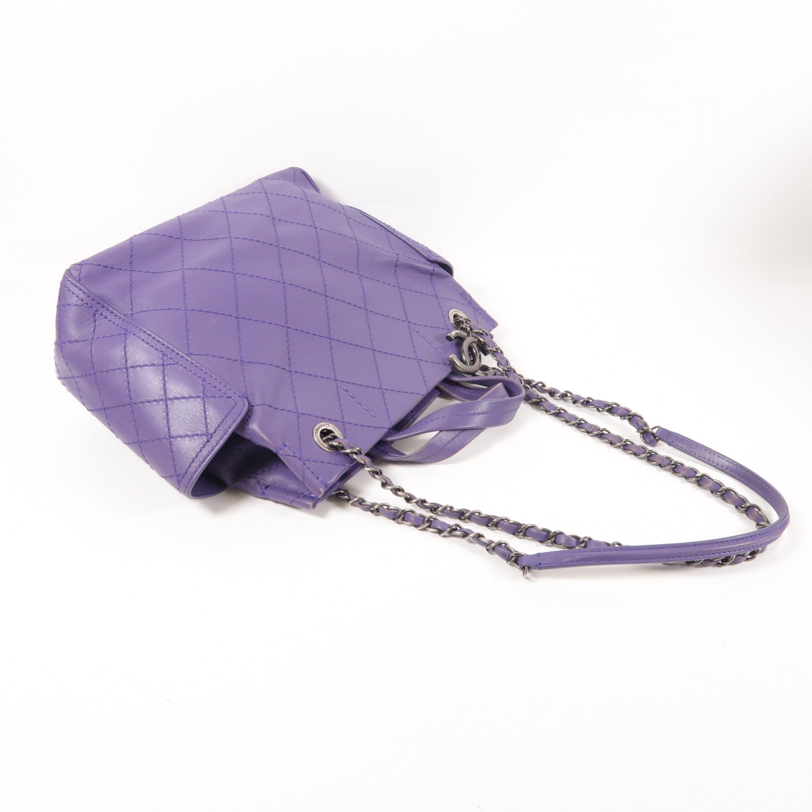 CHANEL 牛皮皮革2 Way Shoulder手挽肩背兩用袋