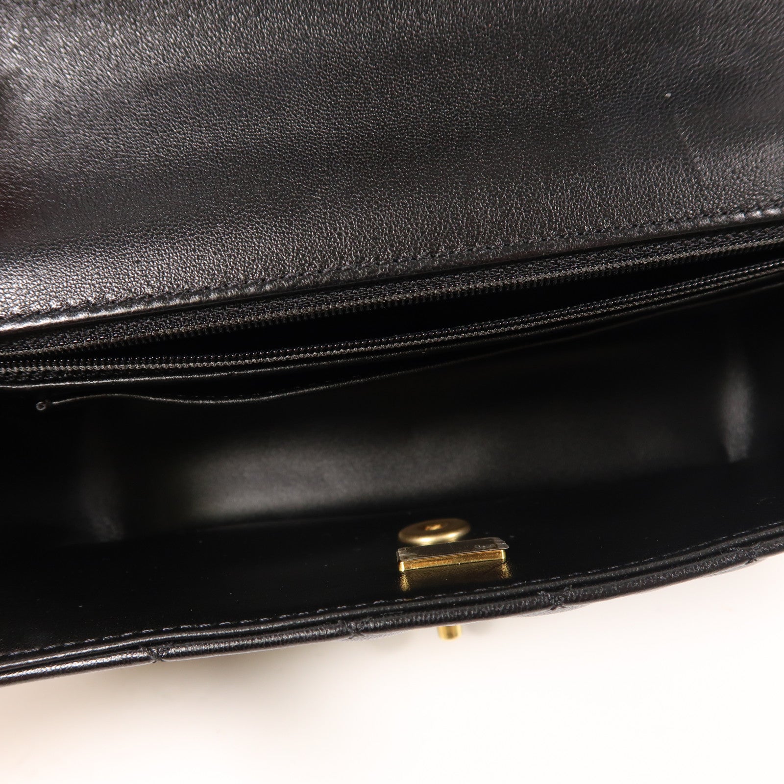 CHANEL 牛皮皮革2 Way Shoulder金扣手挽肩背兩用袋