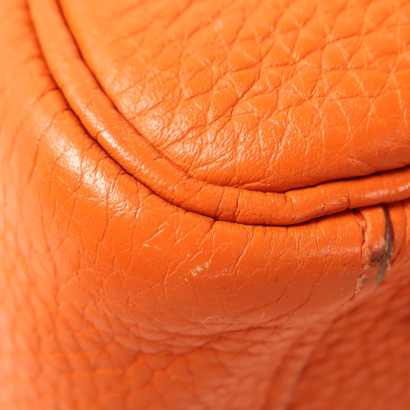 HERMES 【激減優惠】Clemence皮革Lindy 26銀扣手挽肩背兩用袋93 Orange/經典橘