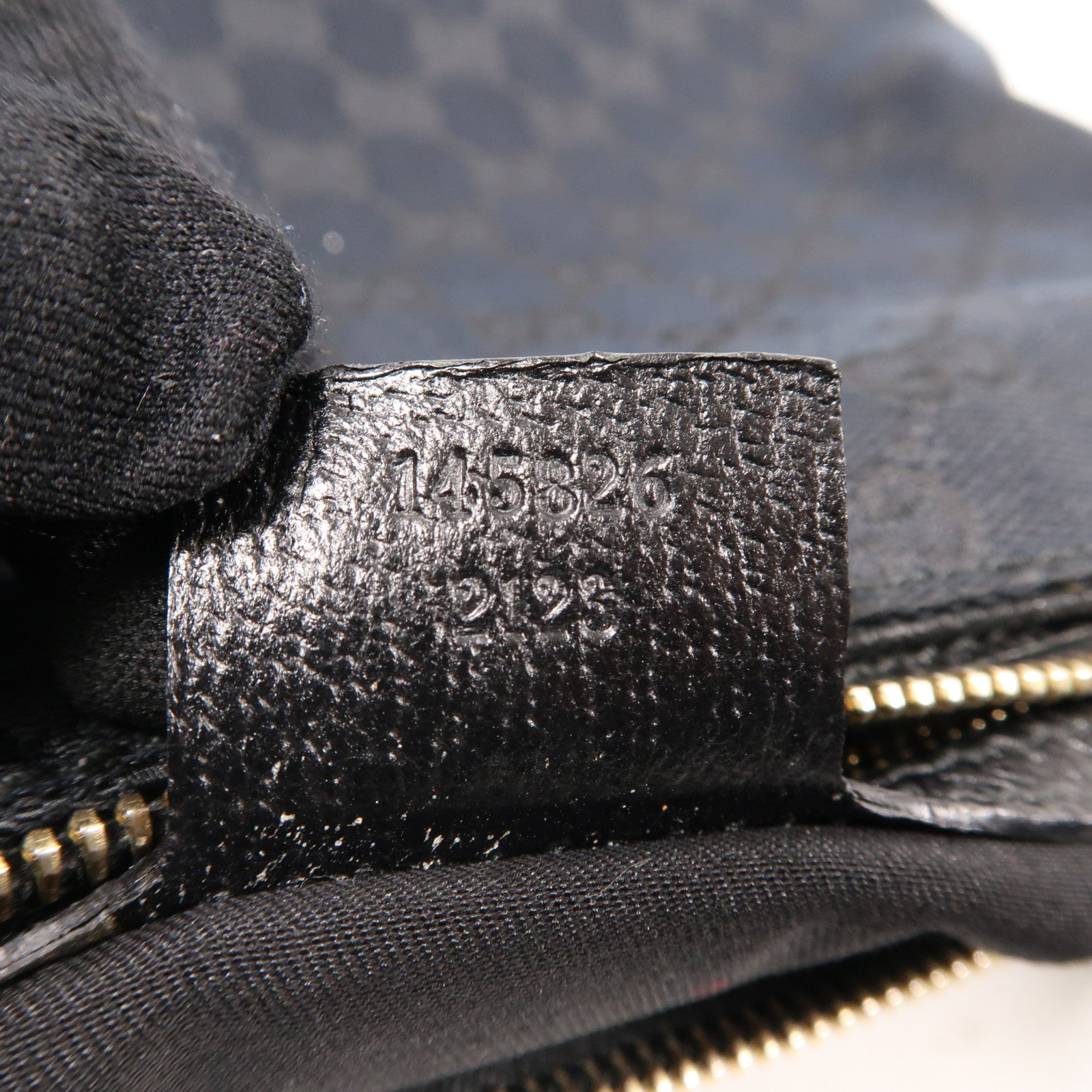 GUCCI 帆布Horsebit Hand Bag銀扣手挽袋黑色
