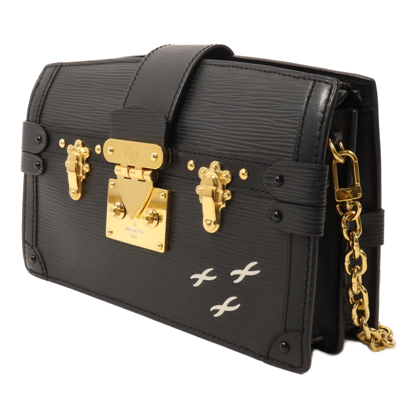 LOUIS VUITTON Epi Trunk Clutch鏈帶肩背袋