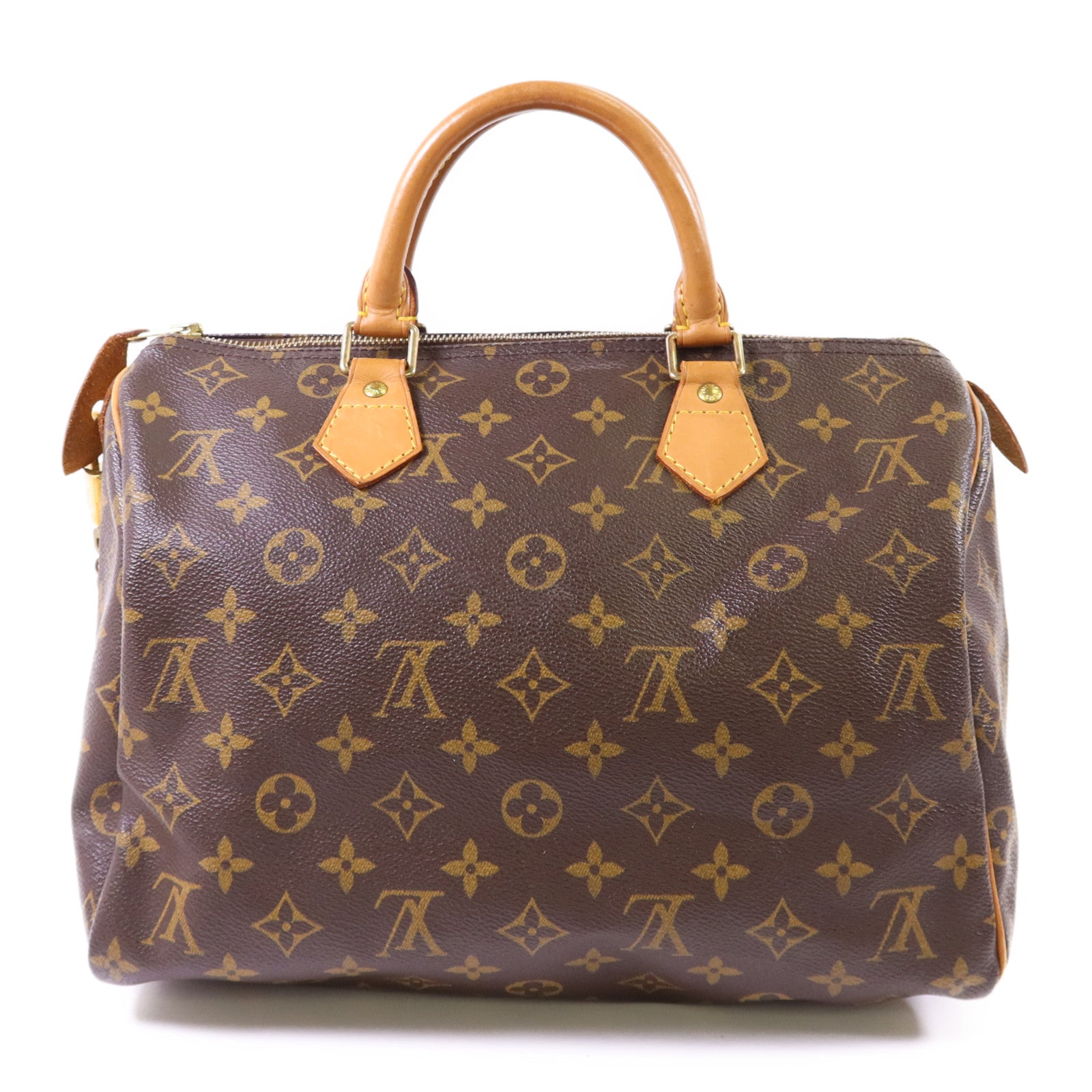 LOUIS VUITTON Monogram Speedy 30金扣手挽袋