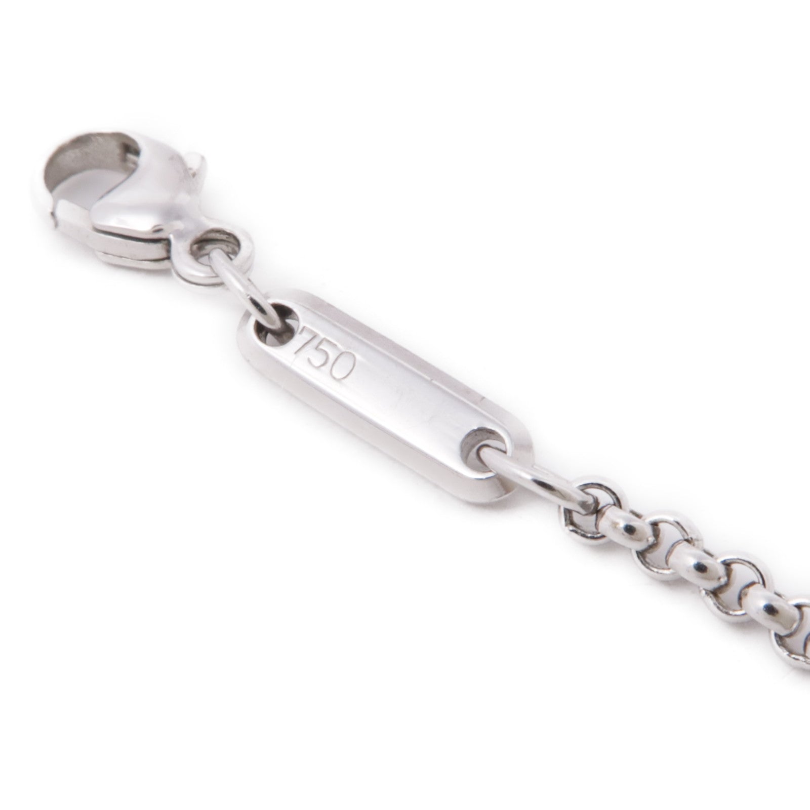 Chopard 18K白金Happy Diamond Necklace鑽石項鍊