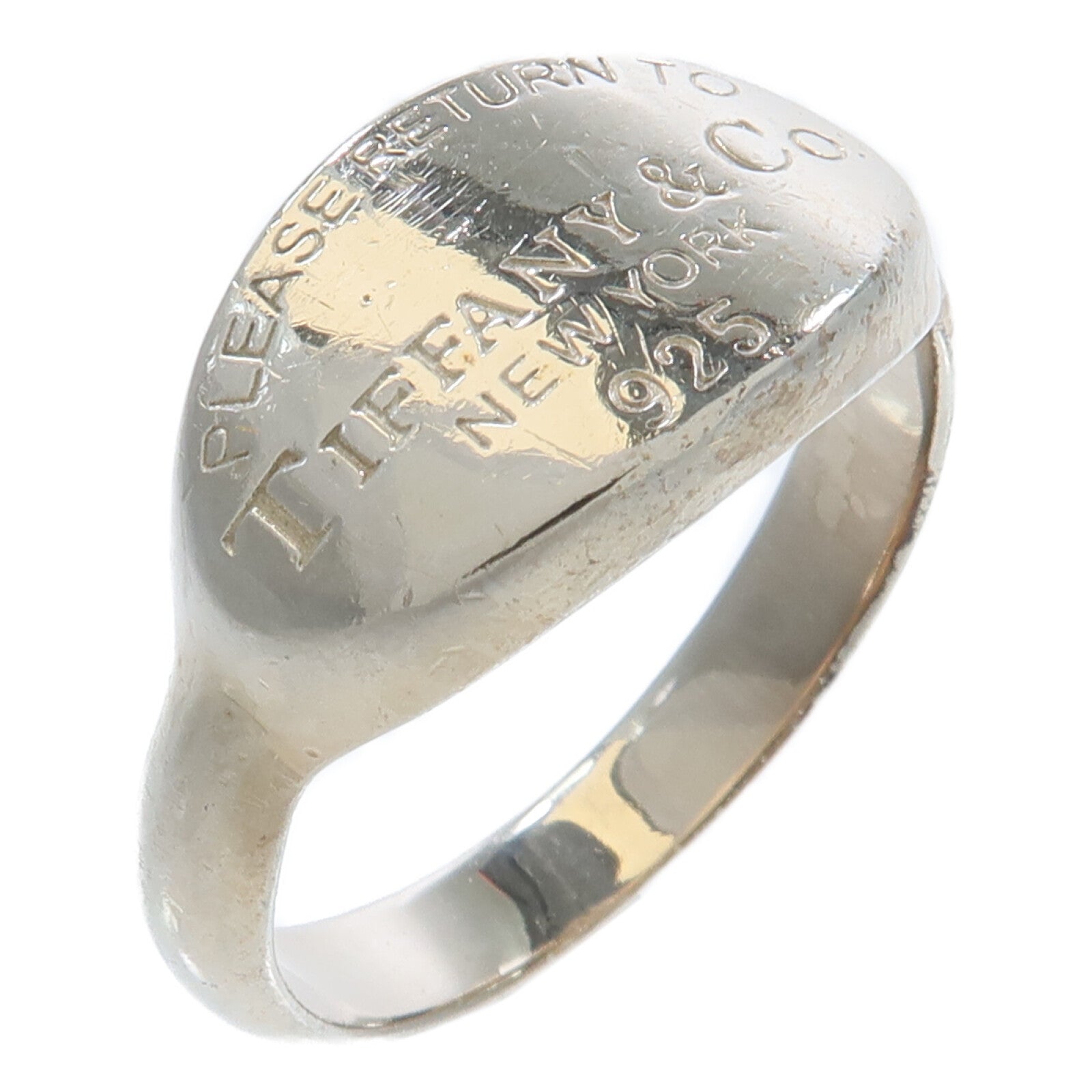 TIFFANY＆CO 925純銀Please Return to Tiffany Ring戒指