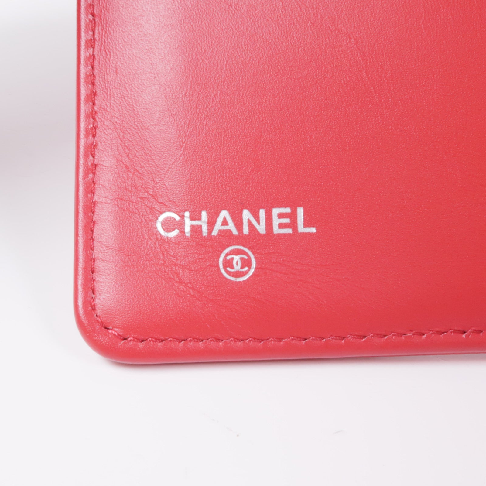 CHANEL 牛皮皮革Wallet銀扣錢包