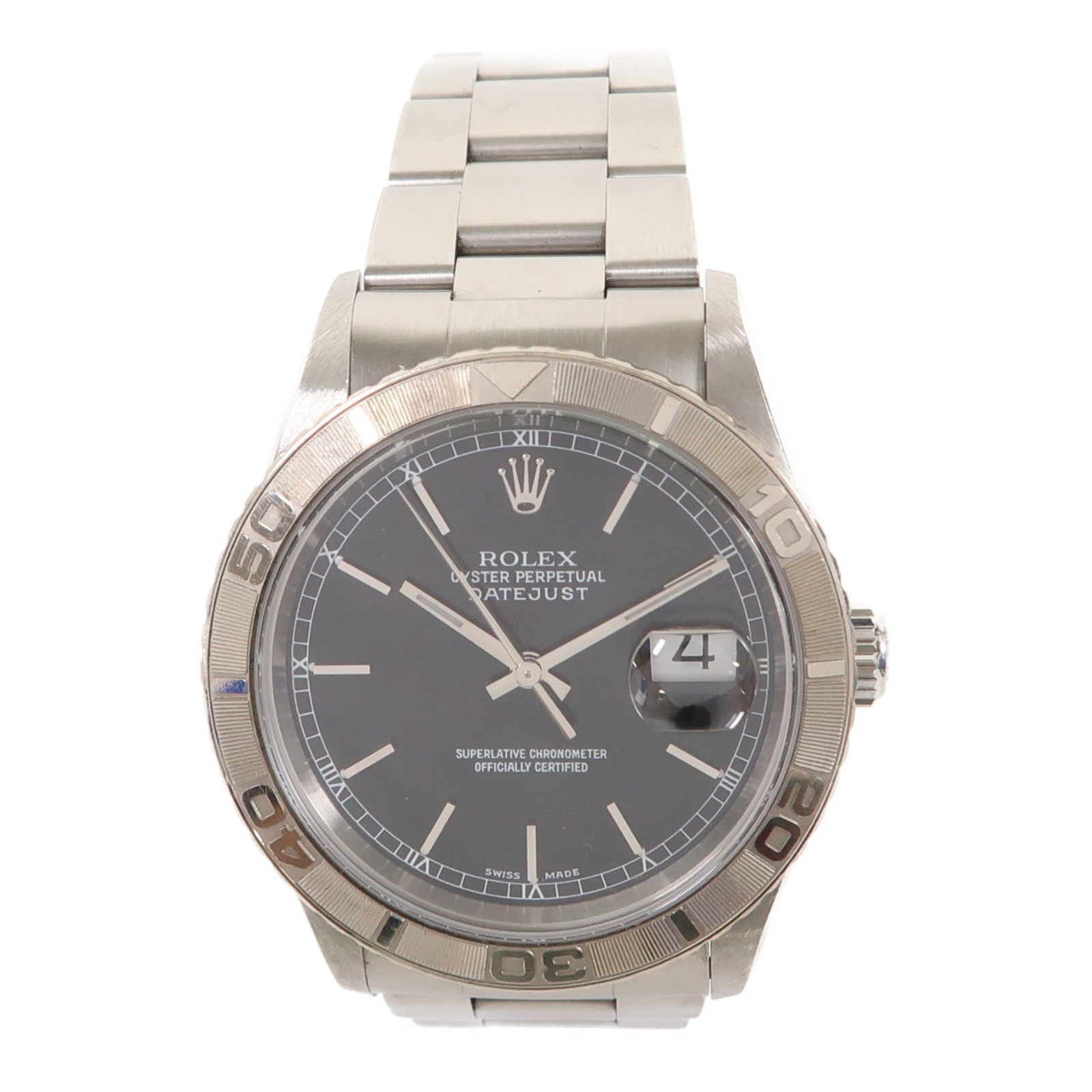 ROLEX Datejust不鏽鋼手錶自動機芯黑色