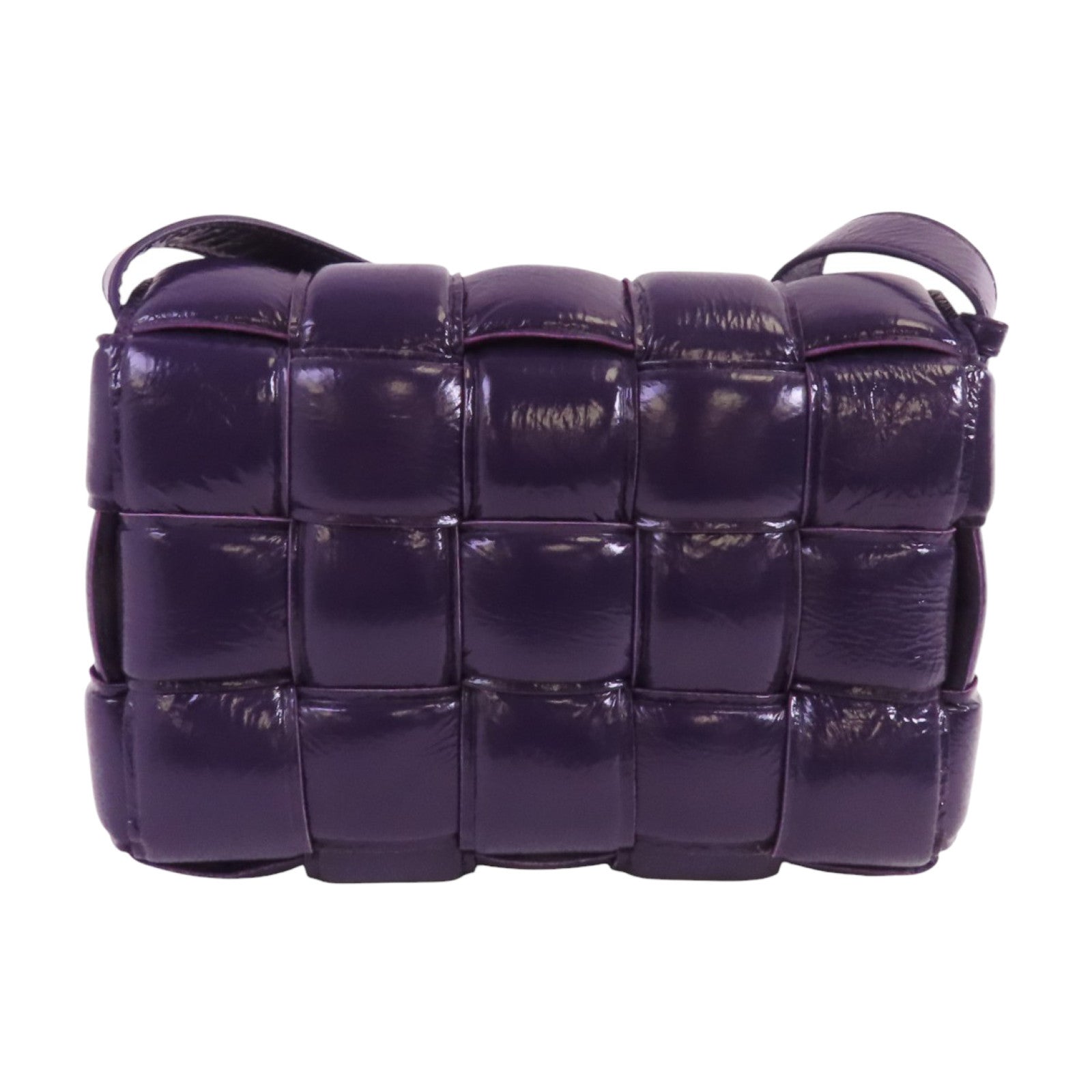 BOTTEGA VENETA 漆皮皮革Panted Cassette金扣肩背袋
