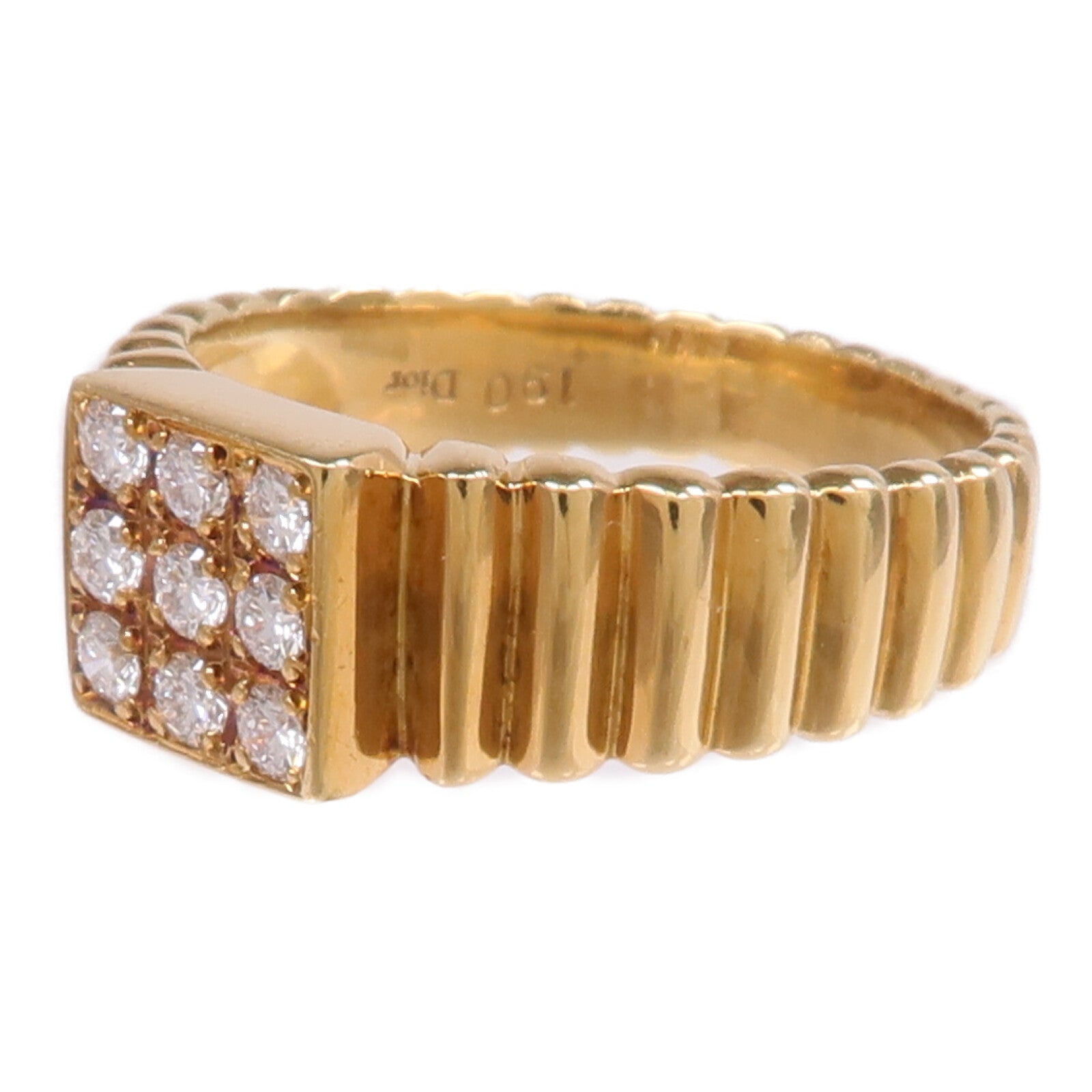 Dior 18K黃金Diamond Ring鑽石戒指US#6.75