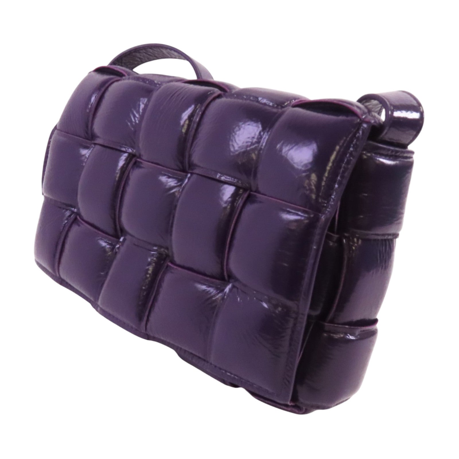 BOTTEGA VENETA 漆皮皮革Panted Cassette金扣肩背袋