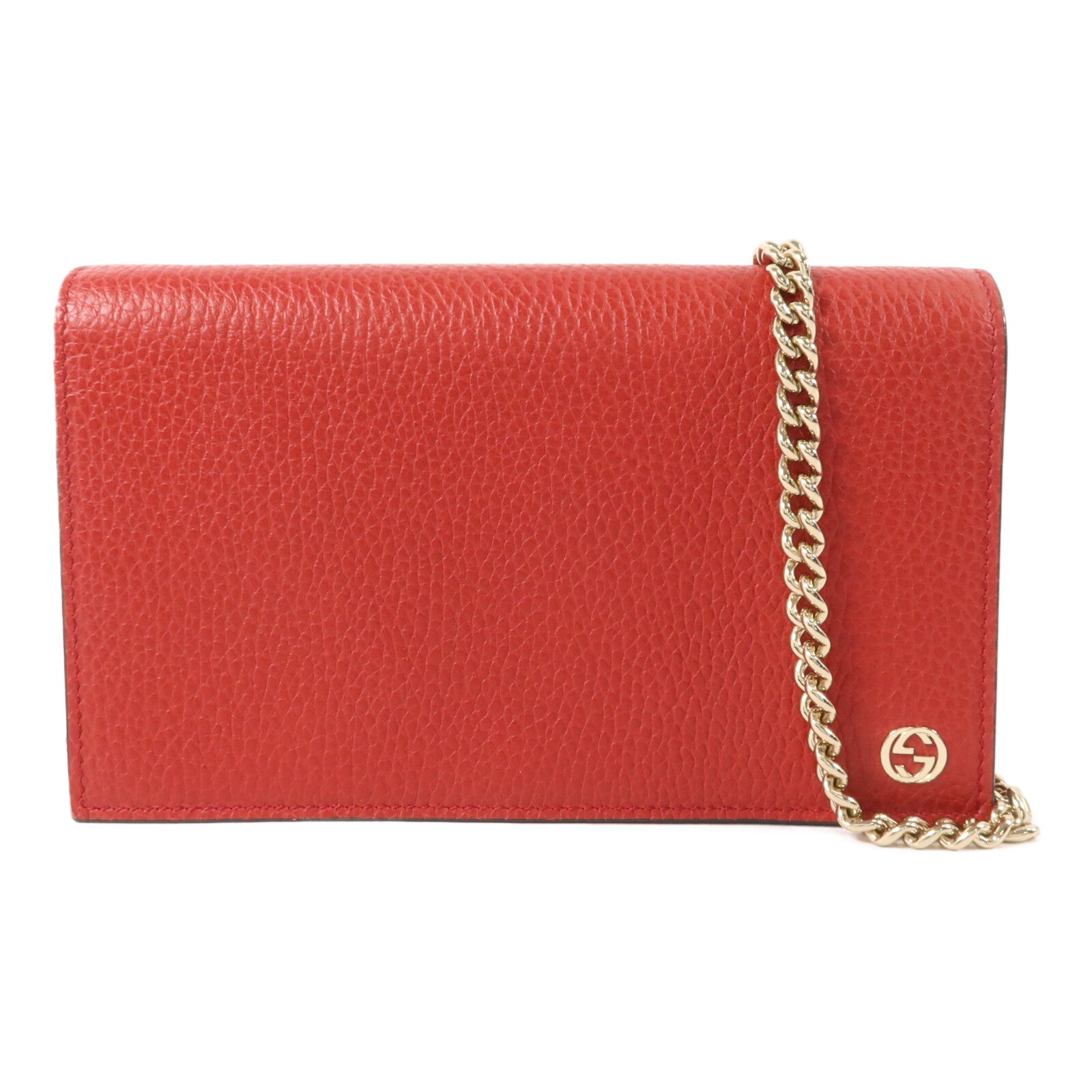 GUCCI 牛皮皮革Chain Shoulder Bag鏈帶肩背袋