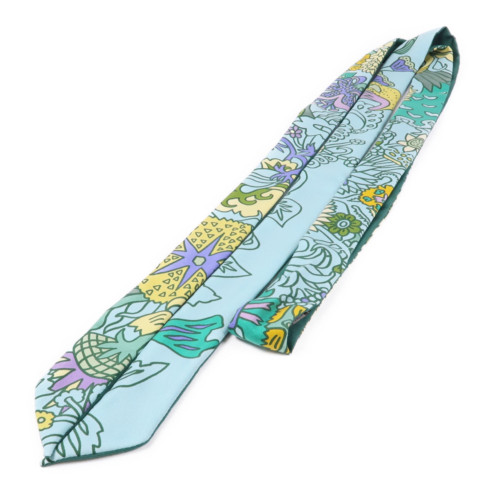 HERMES 絲質Long Twilly絲巾