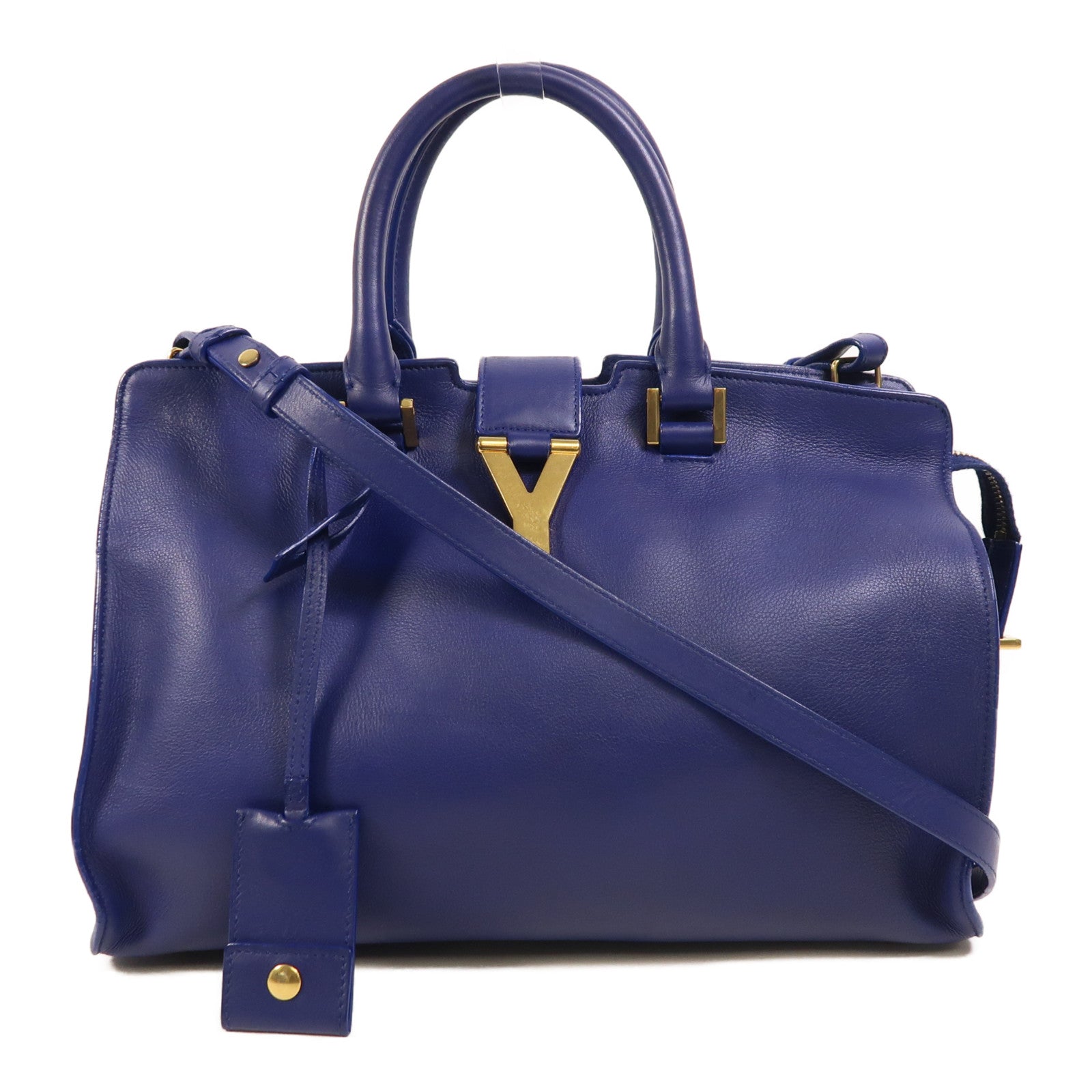 SAINT LAURENT 牛皮皮革2 Way Shoulder金扣手挽肩背兩用袋