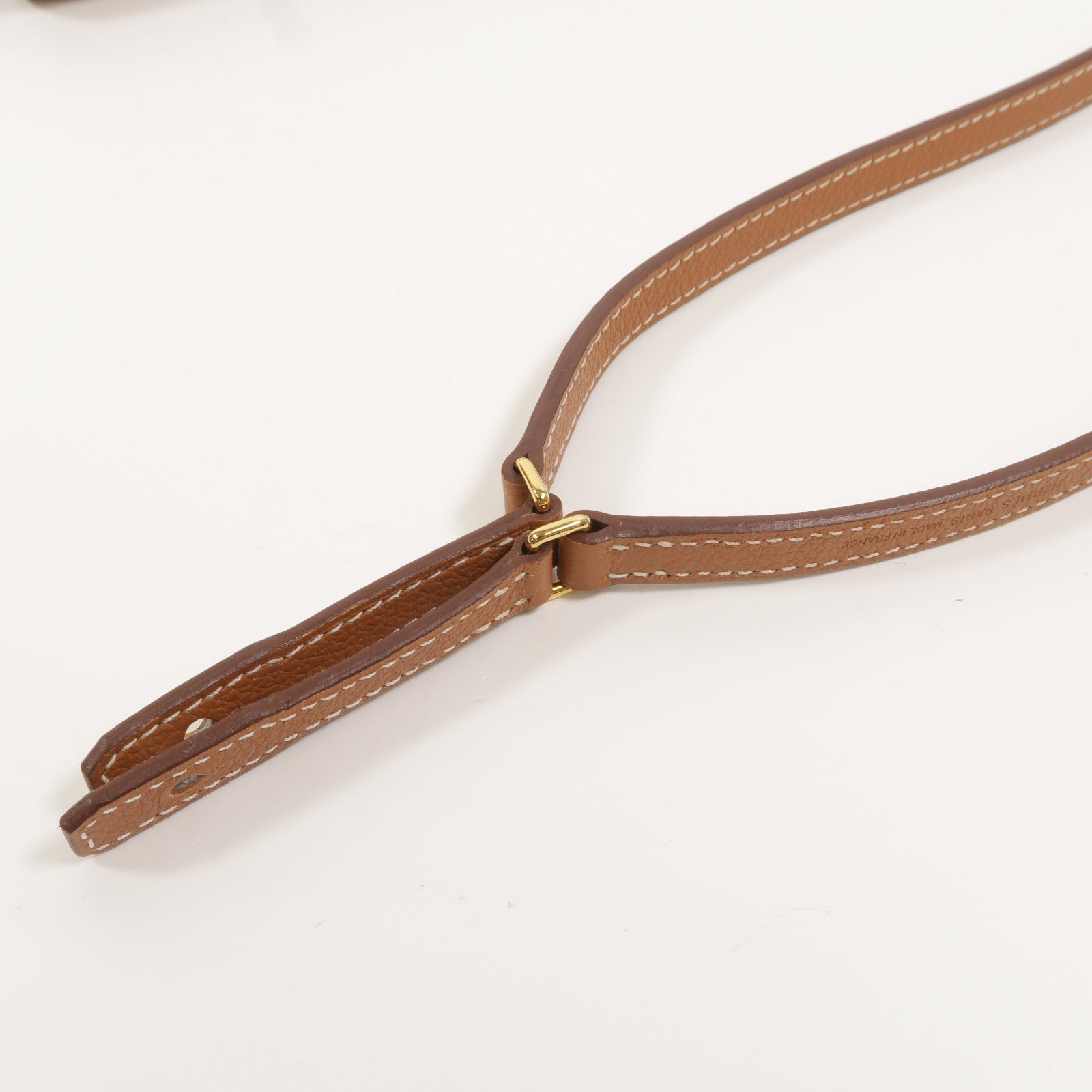 HERMES Evercolor皮革Constance To Go肩背袋Gold