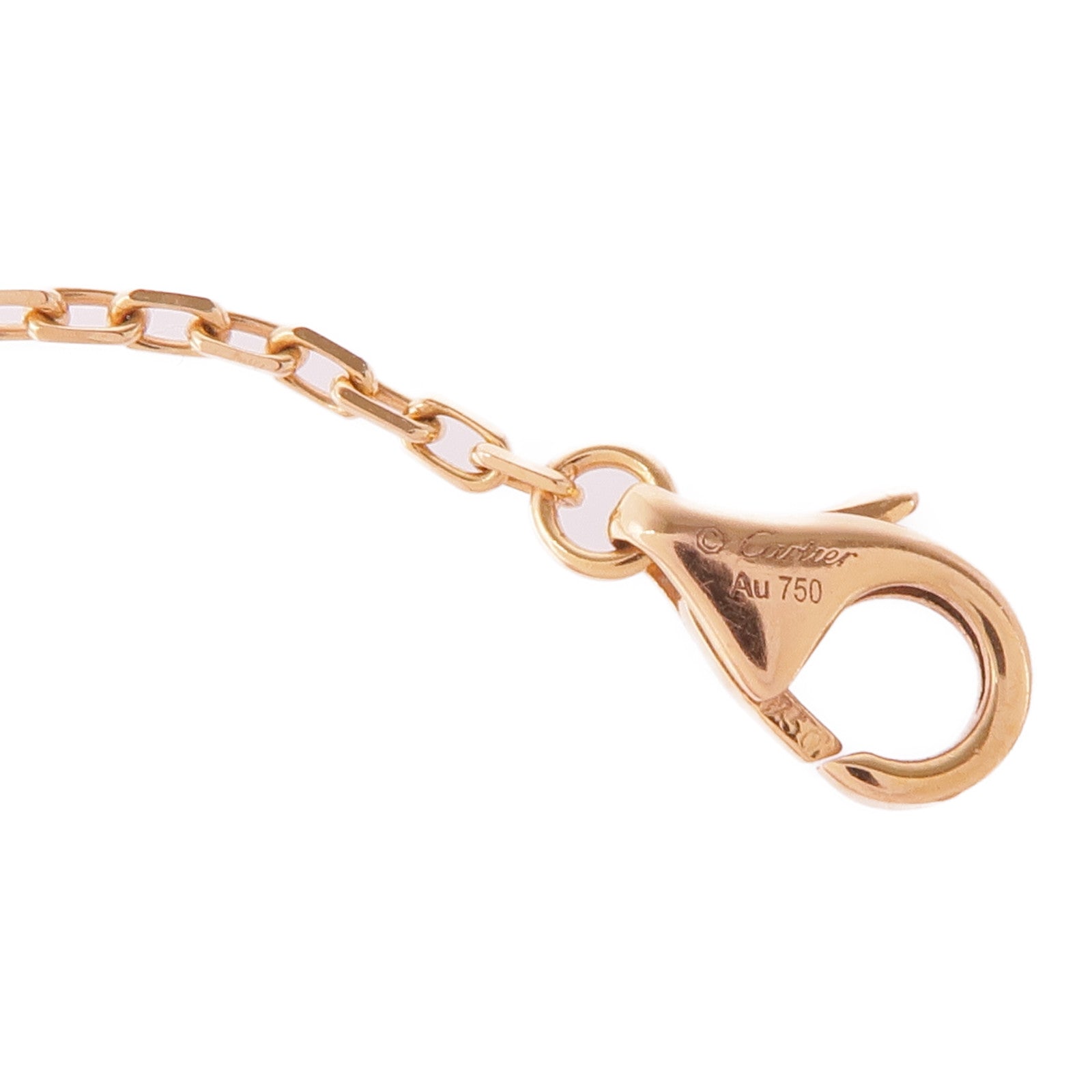 CARTIER 18K玫瑰金/藍寶石d'Amour Blaceret手鏈