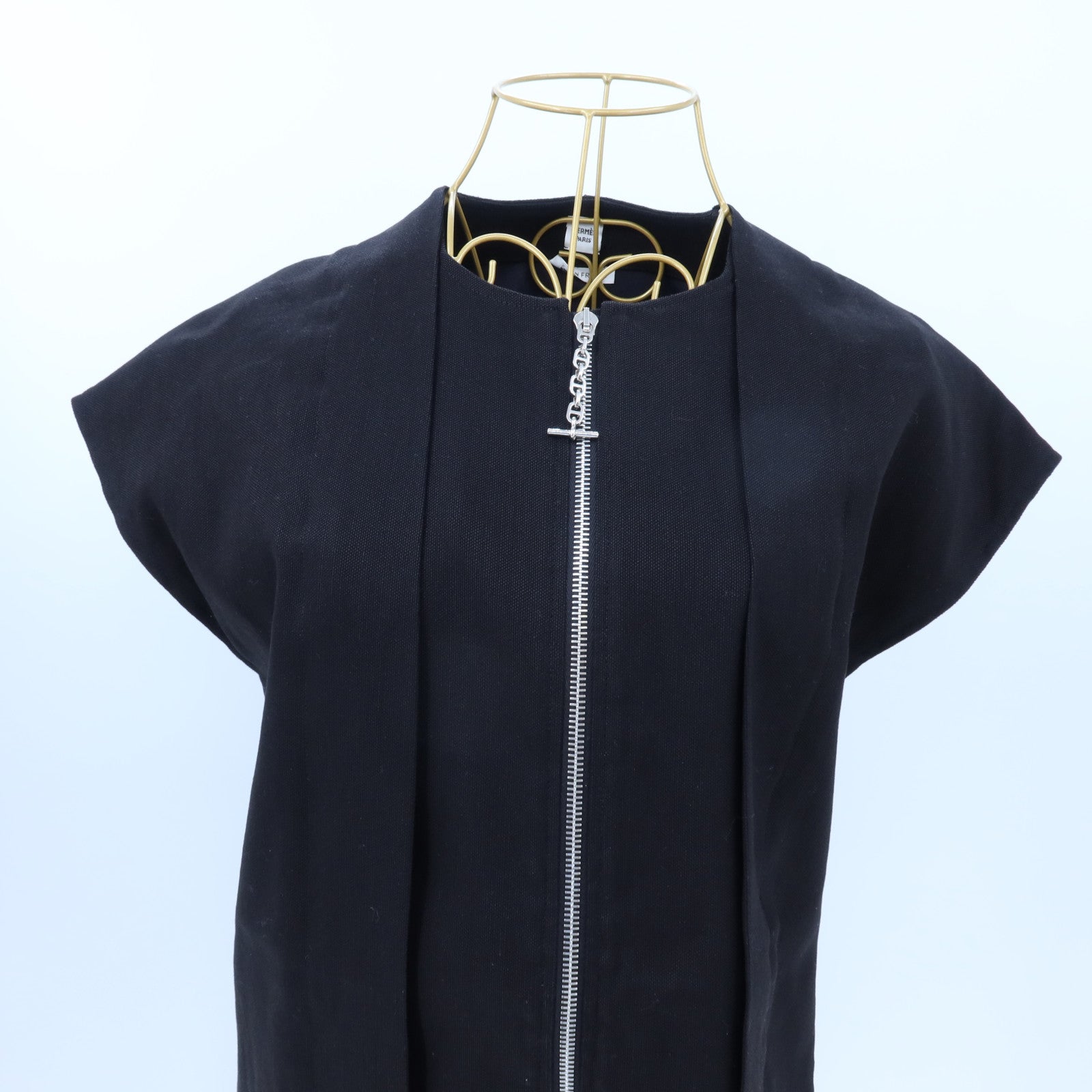 HERMES Chanvre/Cotton Chaine d'Ancre Long Vest上衣