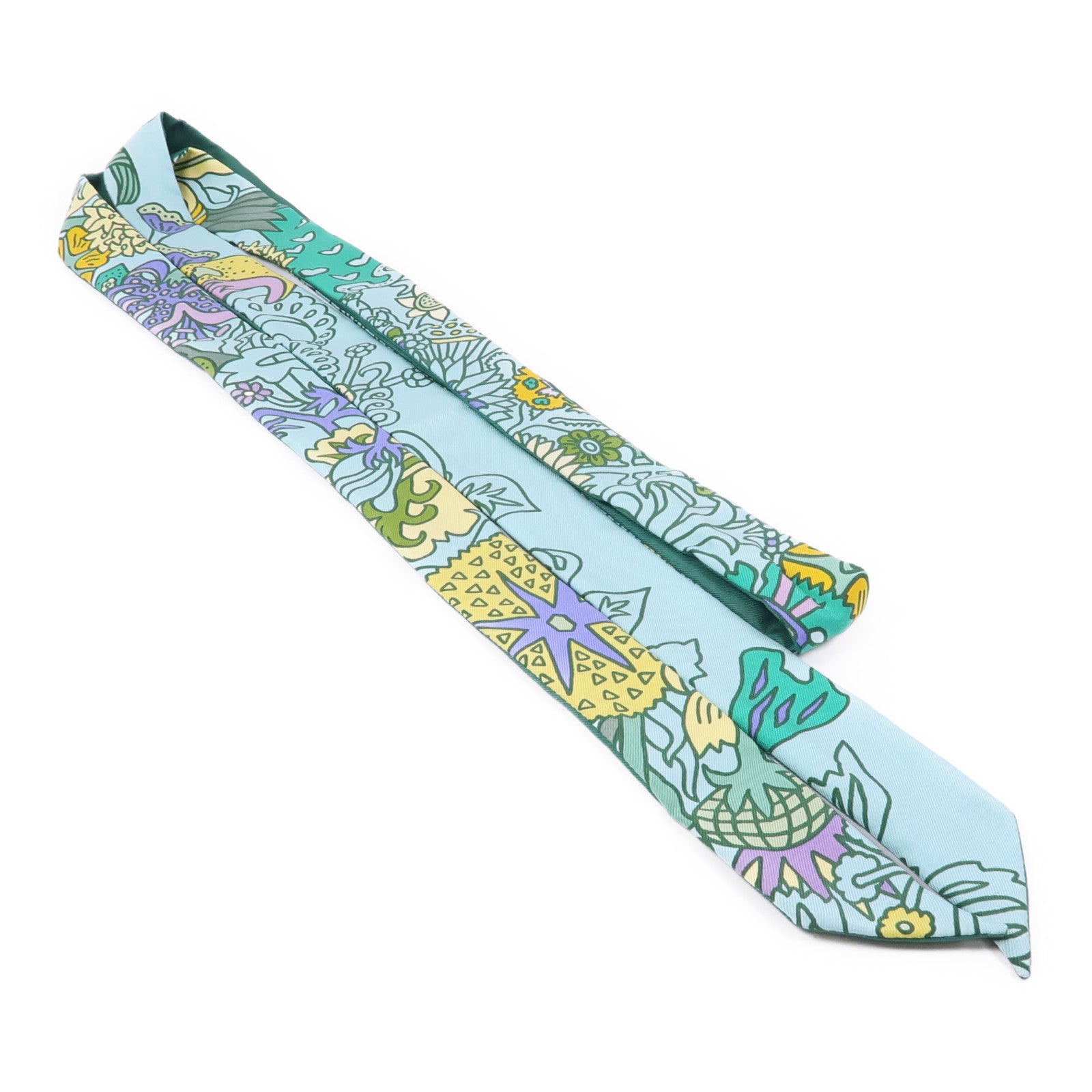 HERMES 絲質Long Twilly絲巾