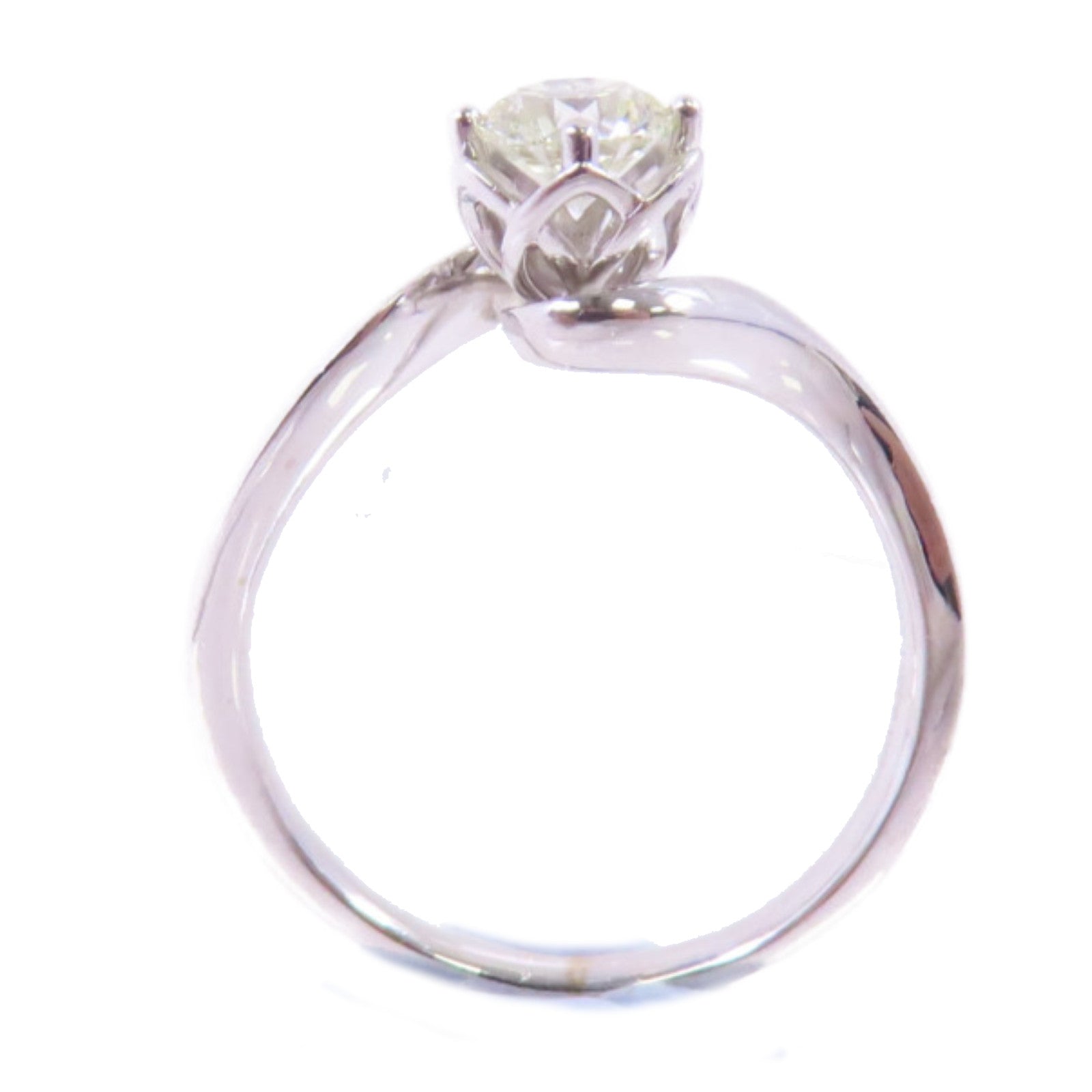 JEWELRY 【激減優惠】18K白金Diamond Ring 0.635ct鑽石戒指US#8