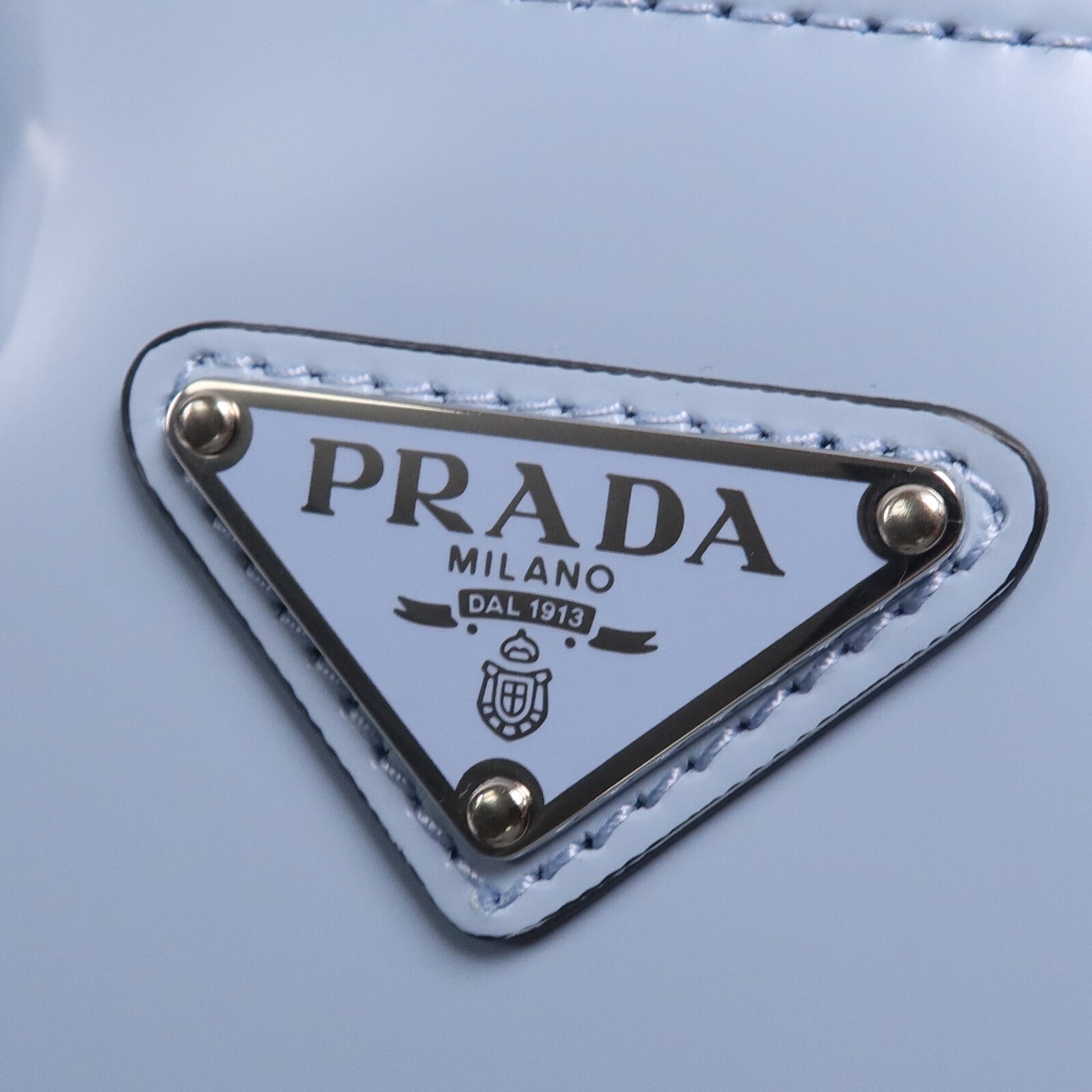 PRADA 牛皮皮革2 Way Shoulder Bag銀扣手挽肩背兩用袋