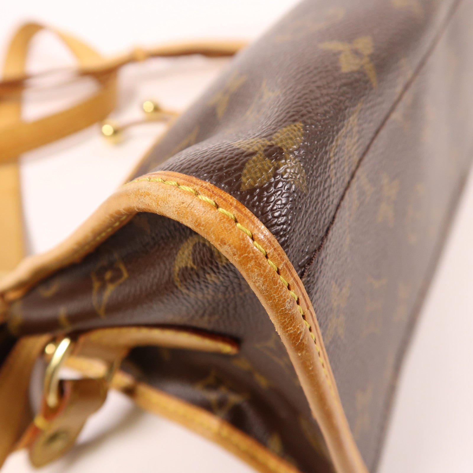 LOUIS VUITTON Monogram Popincourt Long金扣肩背袋棕色