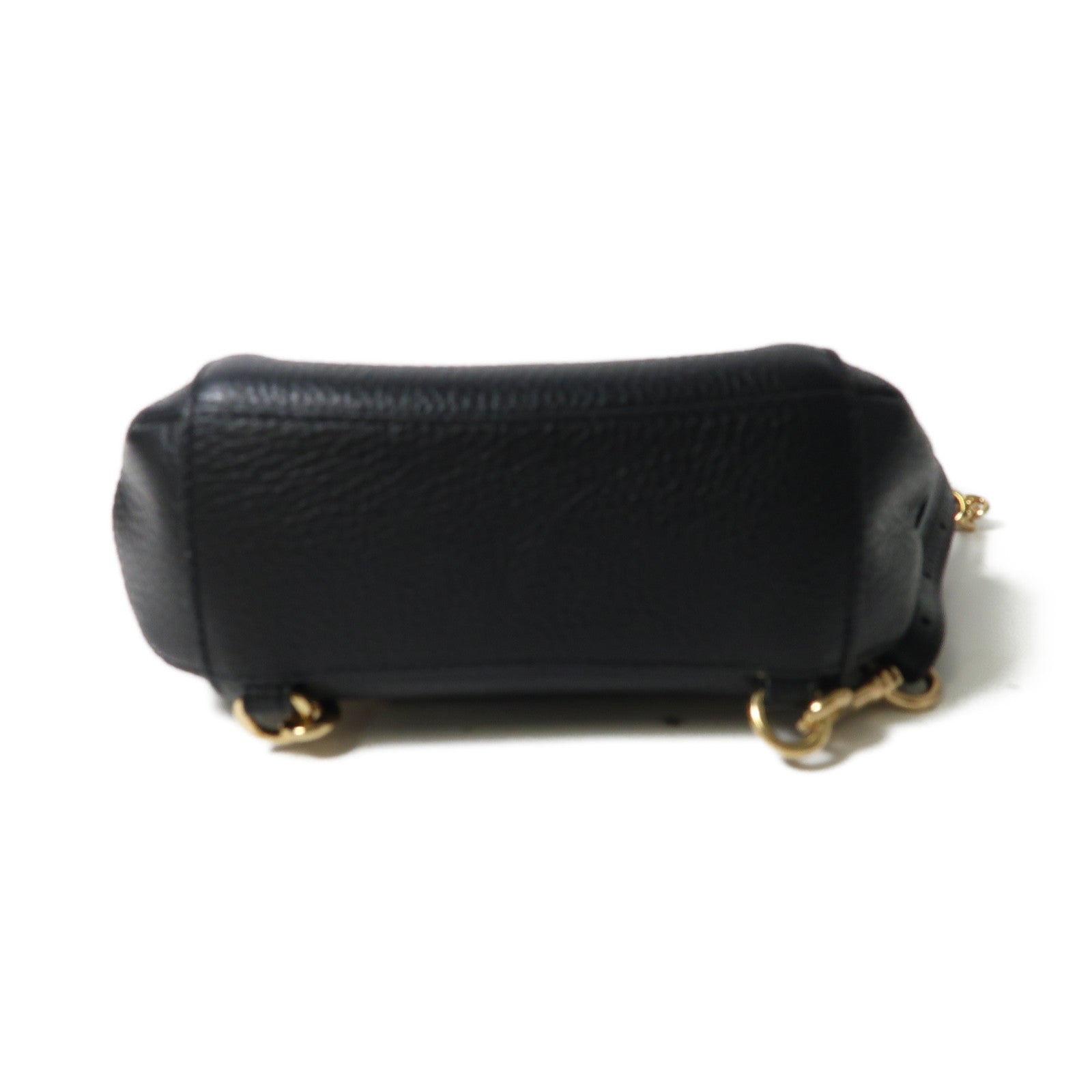 COACH 牛皮皮革Backpack金扣鏈帶背包黑色