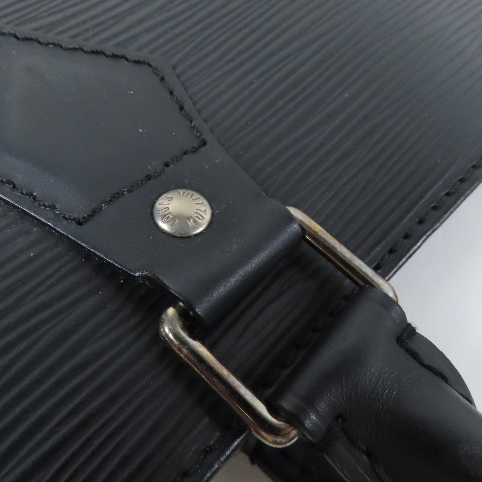 LOUIS VUITTON Epi Sac Plat銀扣手挽袋