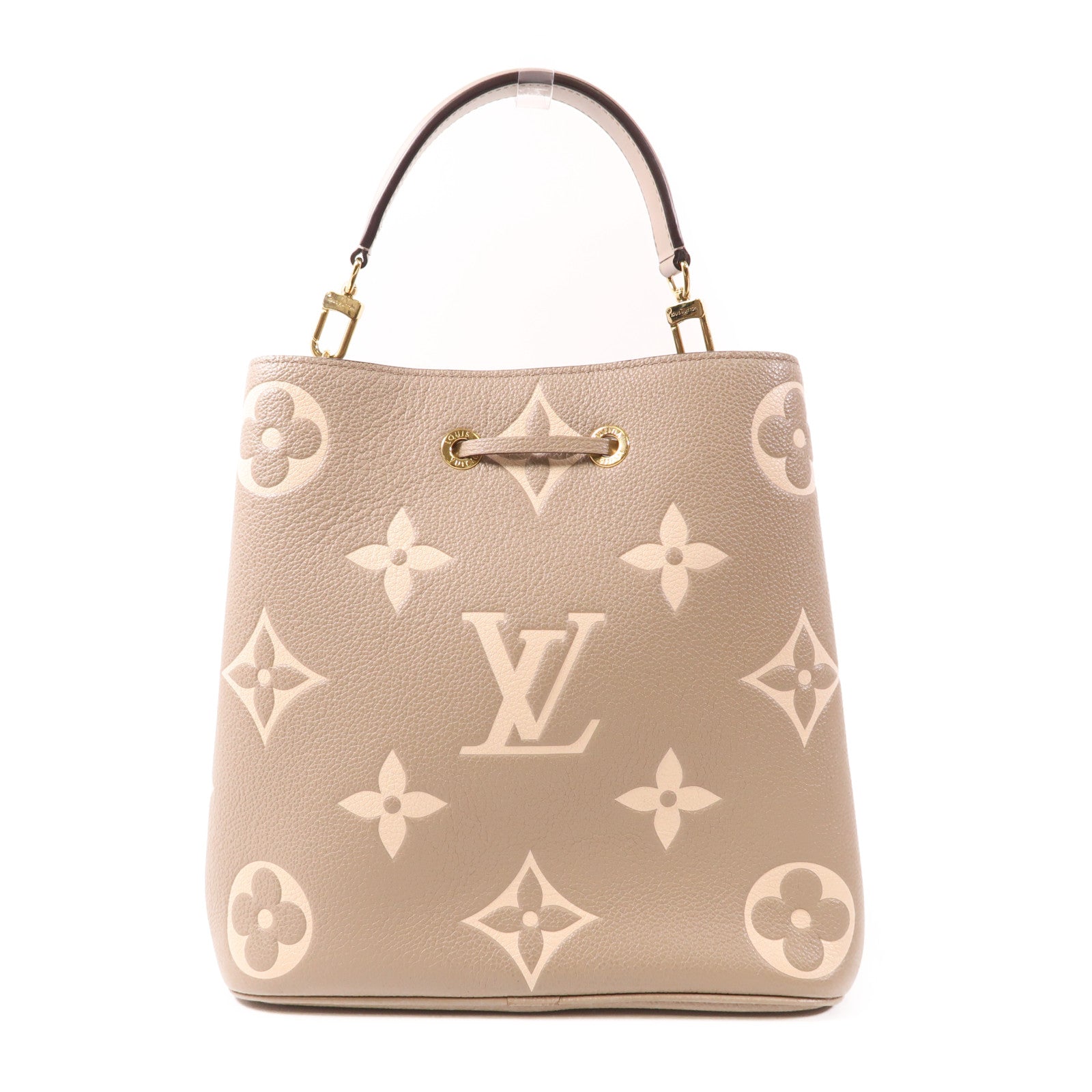 LOUIS VUITTON Monogram Empreinte Neo Noe MM金扣手挽肩背兩用袋