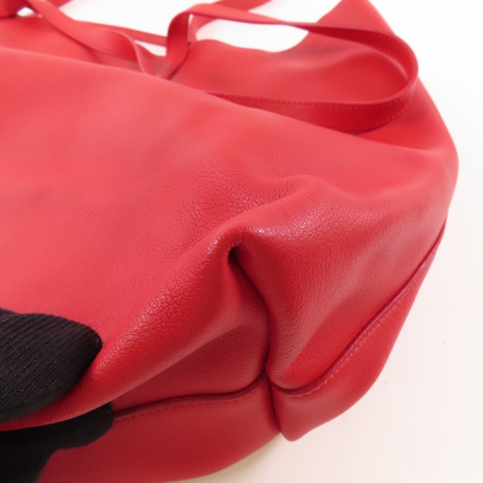 SAINT LAURENT 牛皮皮革Tote Bag金扣肩背袋