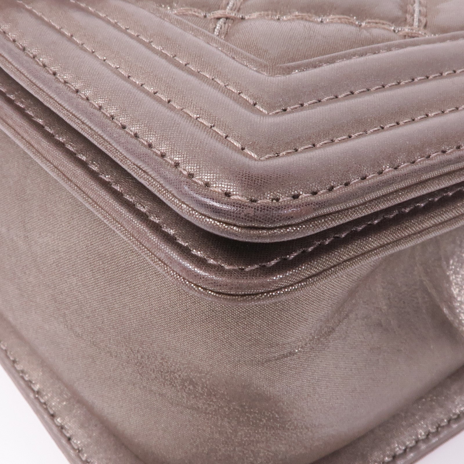 CHANEL 牛皮皮革Boy 20 Chain Shoulder Bag銀扣鏈帶肩背袋