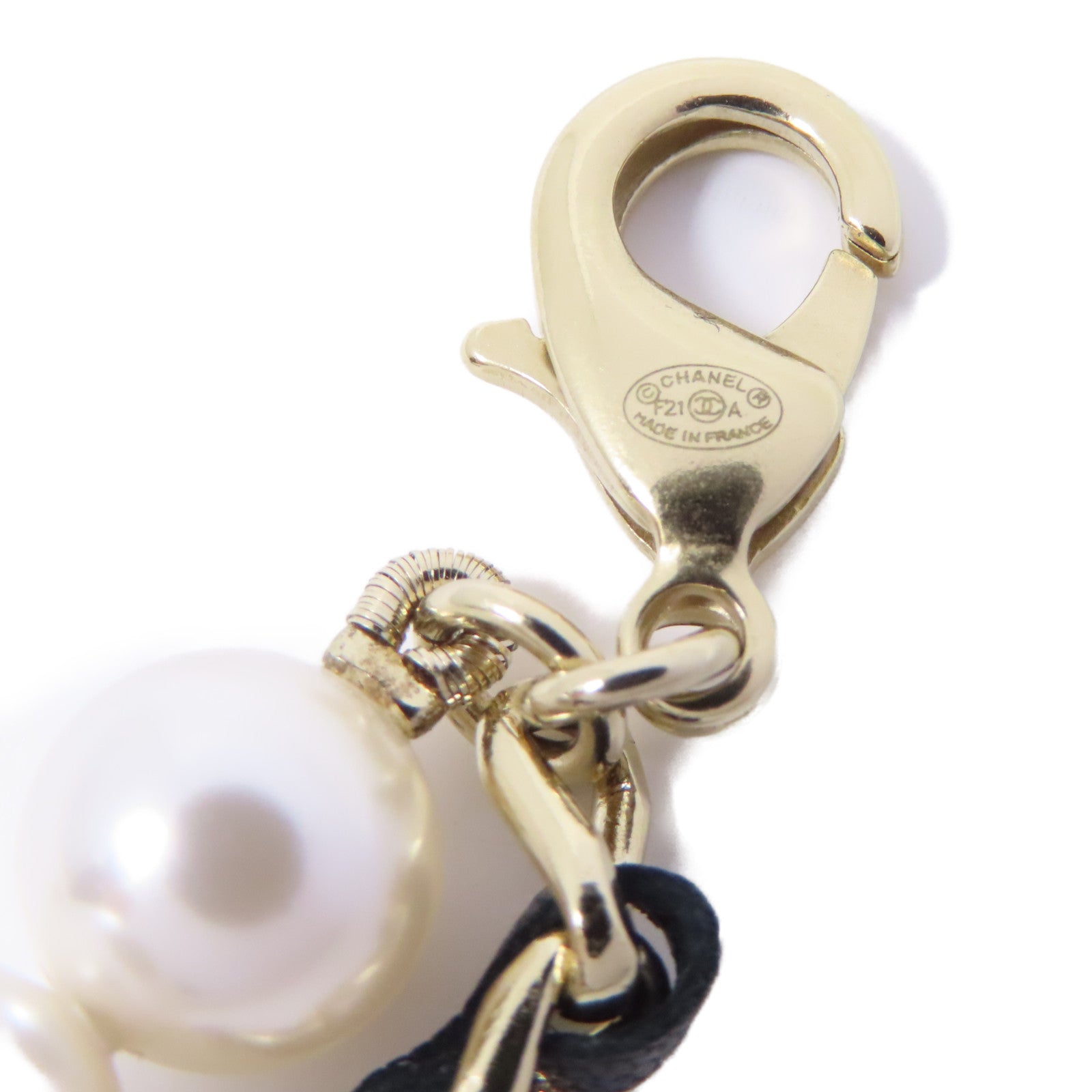 CHANEL 金屬Necklace項鍊金色/白色