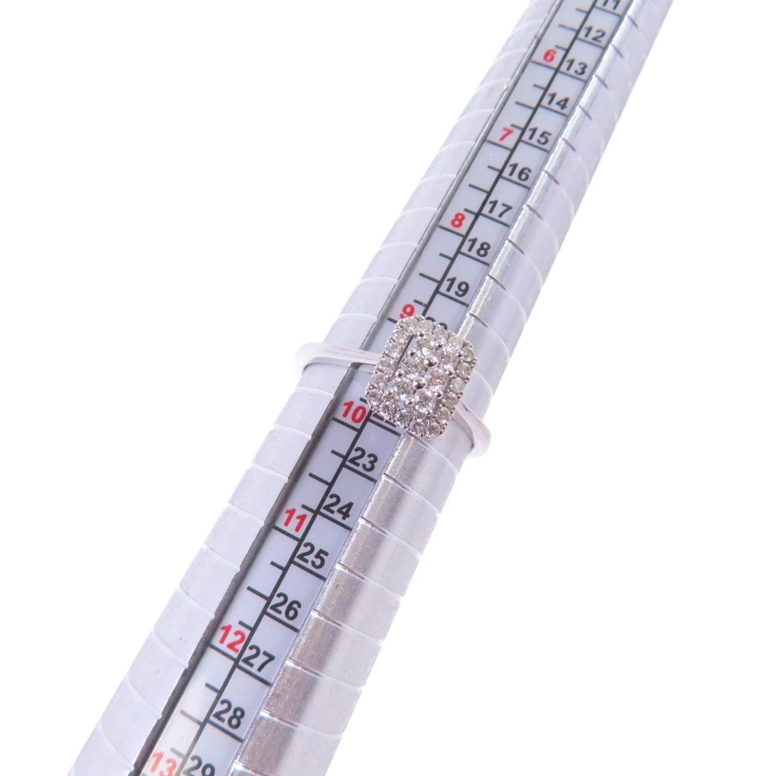 JEWELRY (PRICE DOWN) 0.49ct Diamond Ring US#9.75 18K White Gold