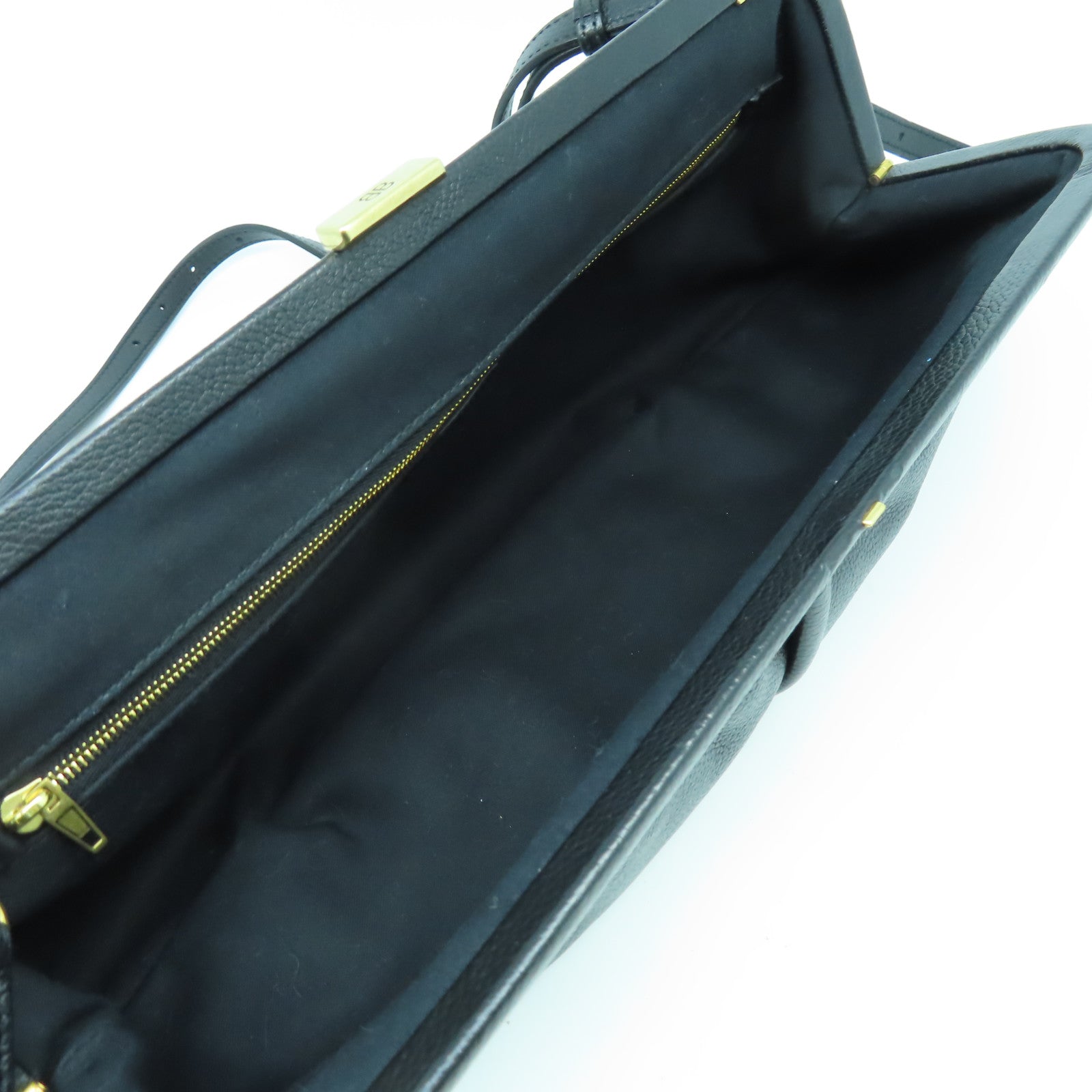 BALENCIAGA 【激減優惠】牛皮皮革2 Way Shoulder Bag金扣手拿包肩背袋兩用黑色