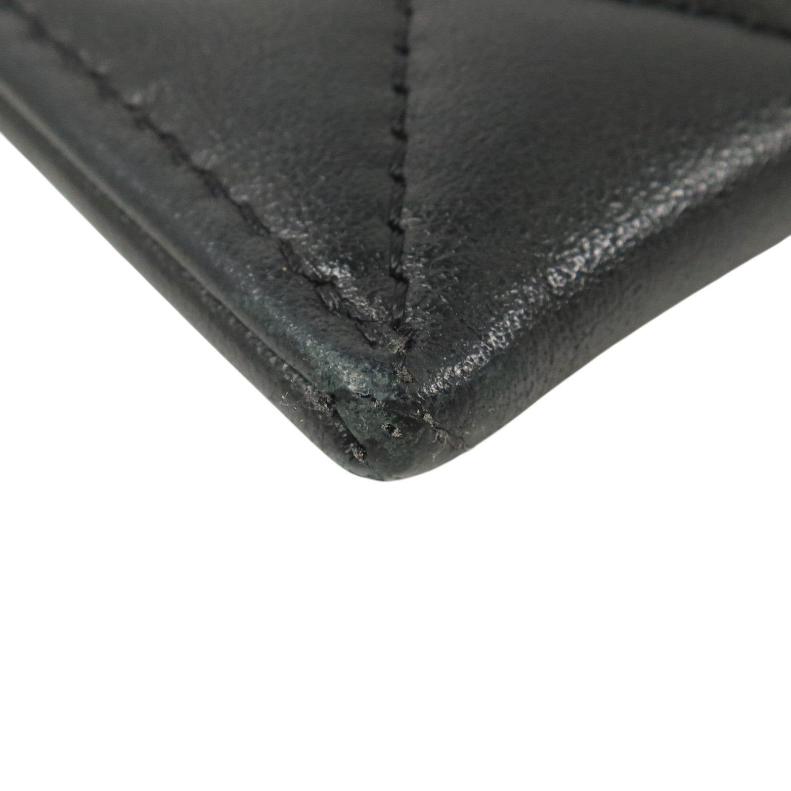 CHANEL 羊皮皮革Boy Chanel Zipper Long Wallet金扣長錢包