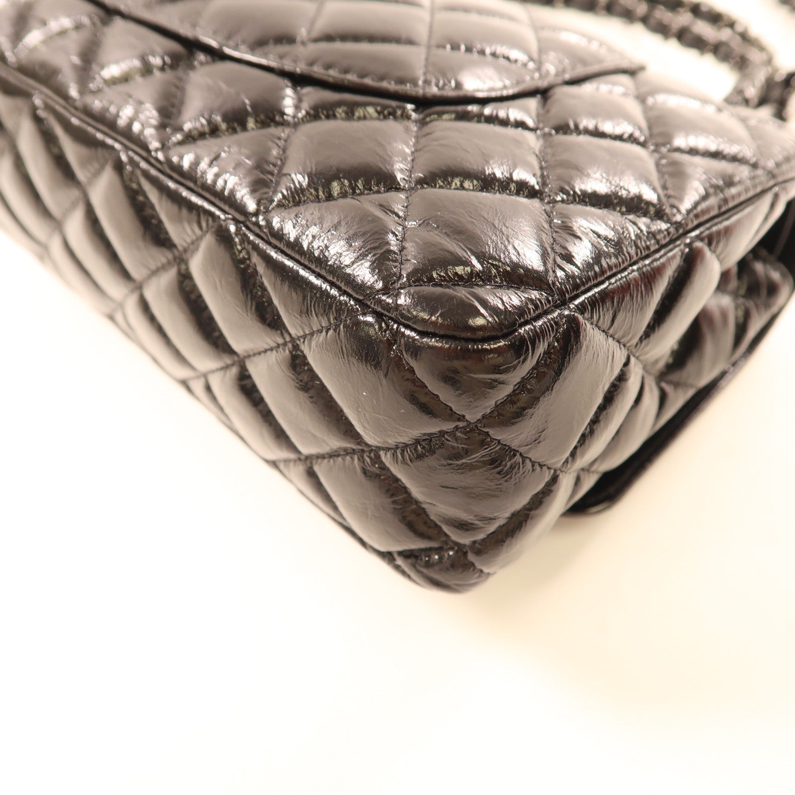 CHANEL 【激減優惠】牛皮皮革Classic Flap 25cm黑扣鏈帶肩背袋