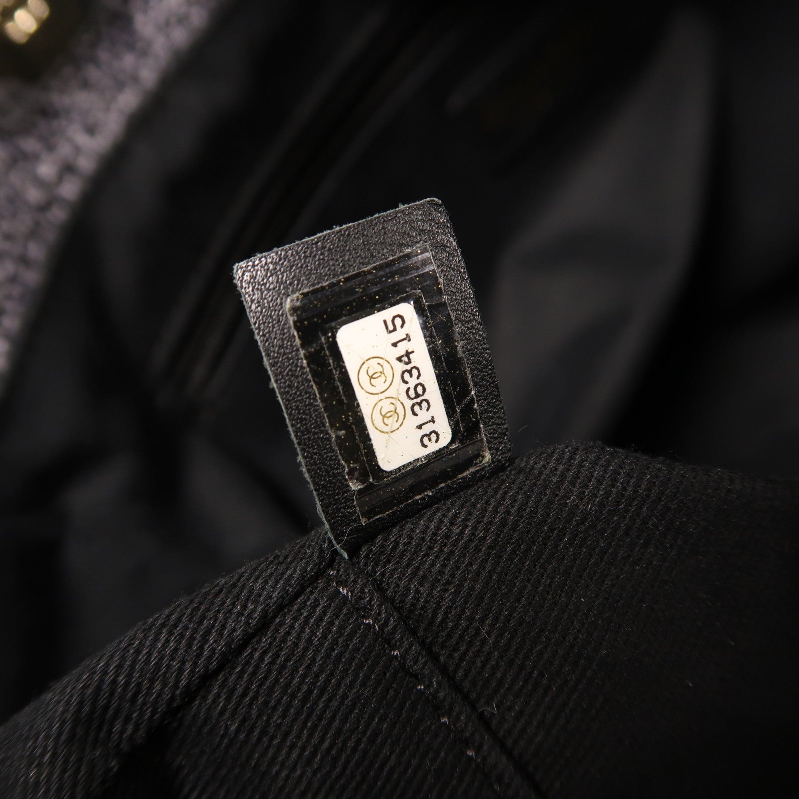 CHANEL Straw Deauville Tote金扣鏈帶肩背袋