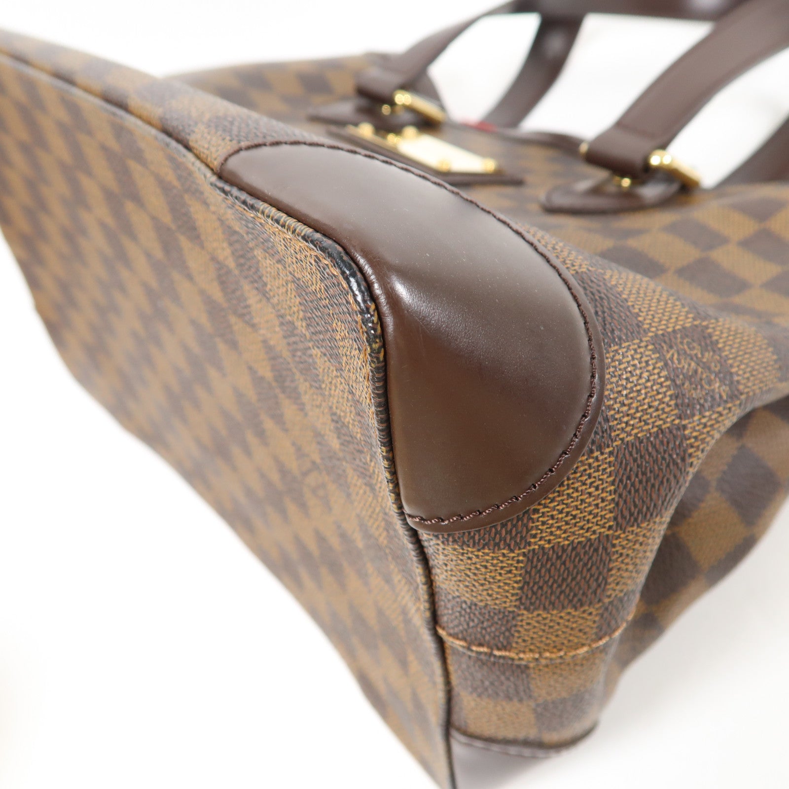 LOUIS VUITTON 【激減優惠】Damier Hampstead PM金扣手挽袋