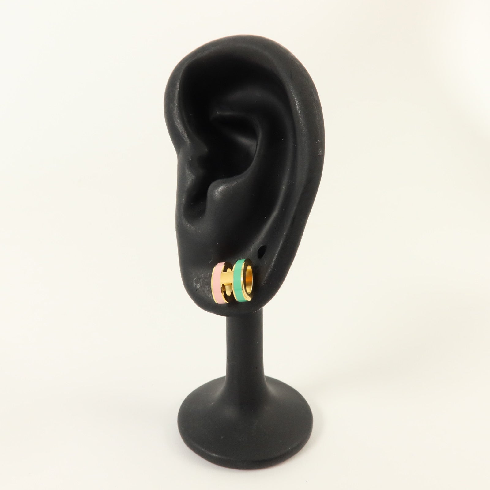 HERMES 金屬/琺瑯Mini Pop H Earrings耳環