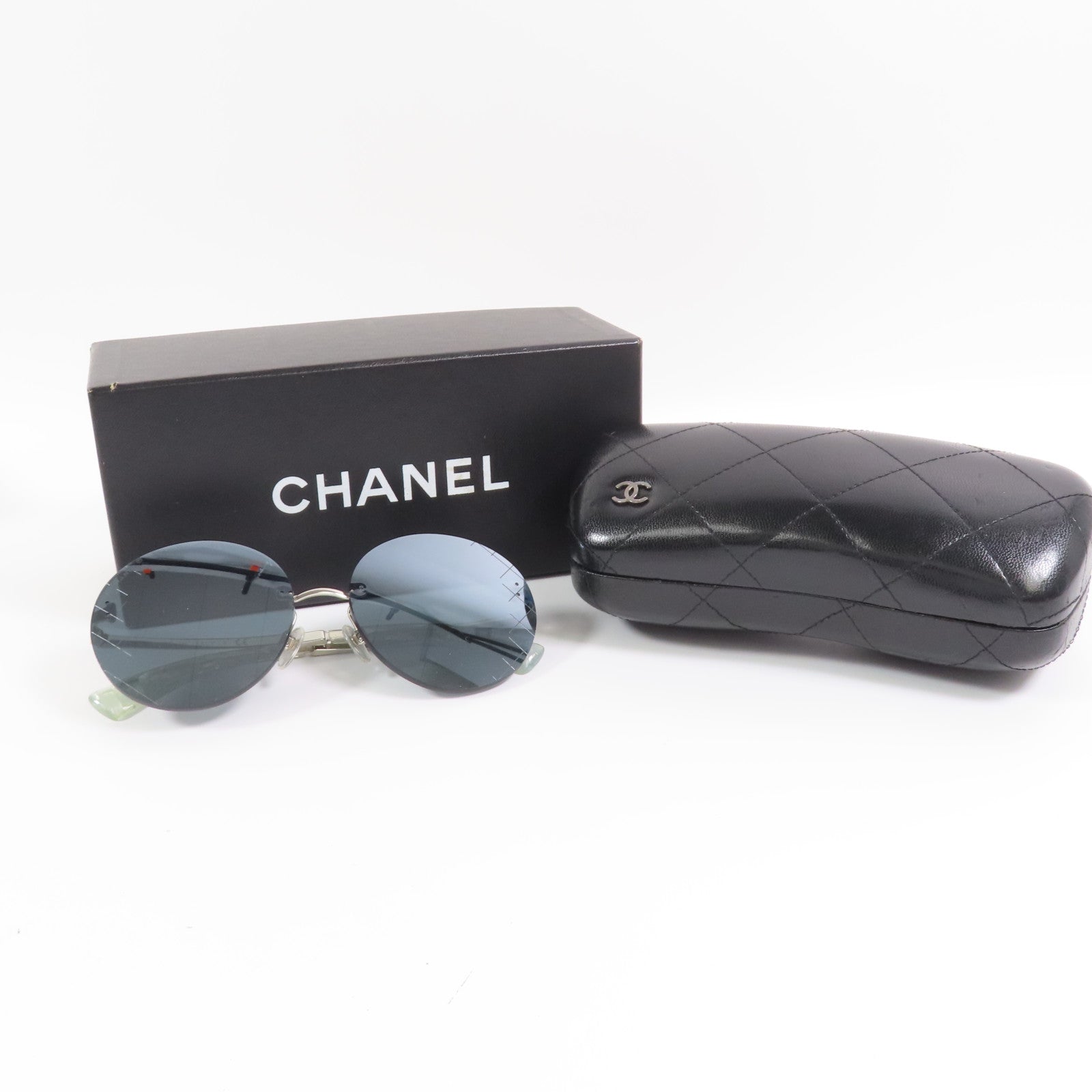 CHANEL 金屬/PVC Sunglass太陽眼鏡