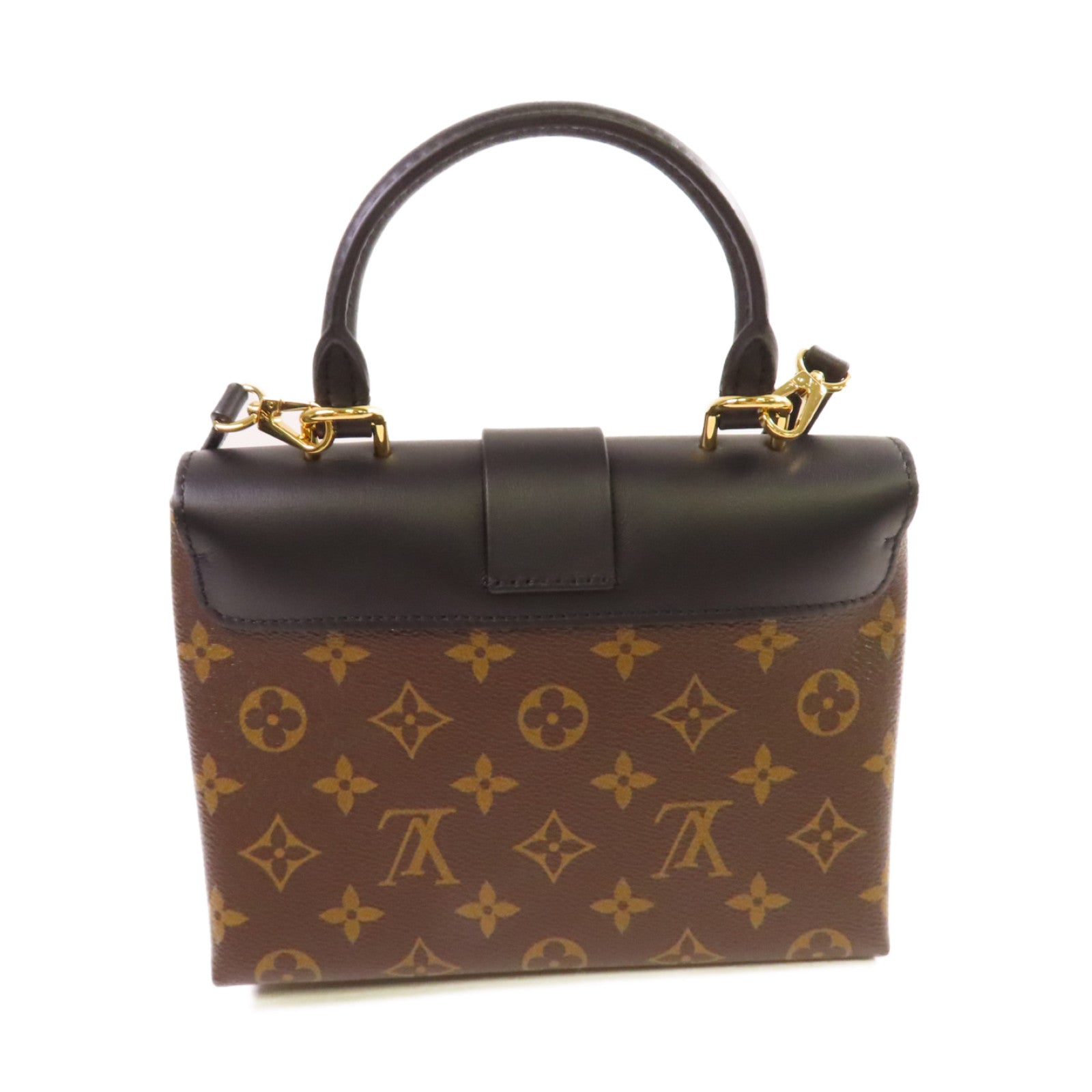 LOUIS VUITTON Monogram Locky BB 2Way Shoulder Bag金扣手挽肩背兩用袋啡色/黑色