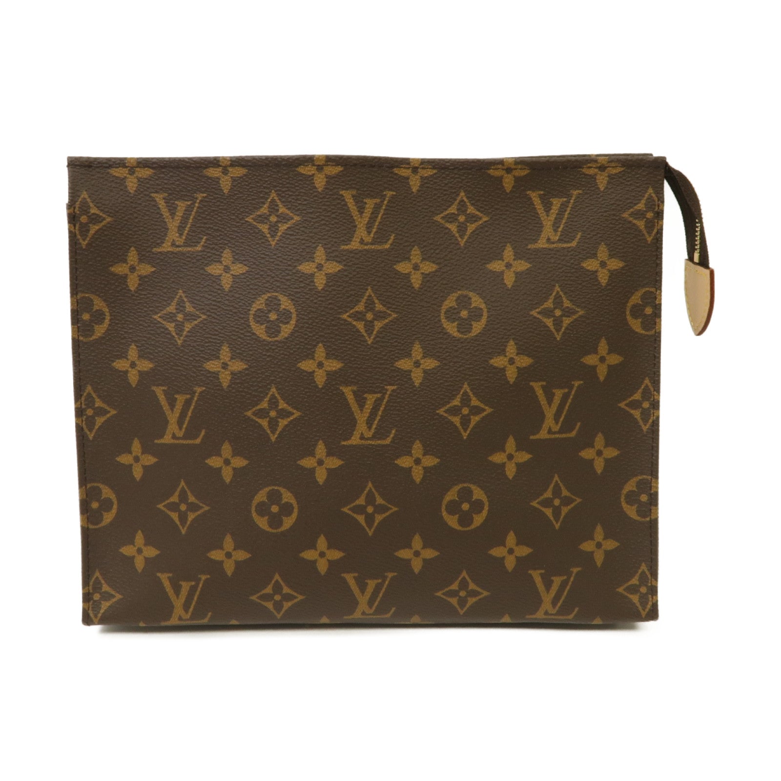 LOUIS VUITTON Monogram Toiletry金扣手拿包啡色