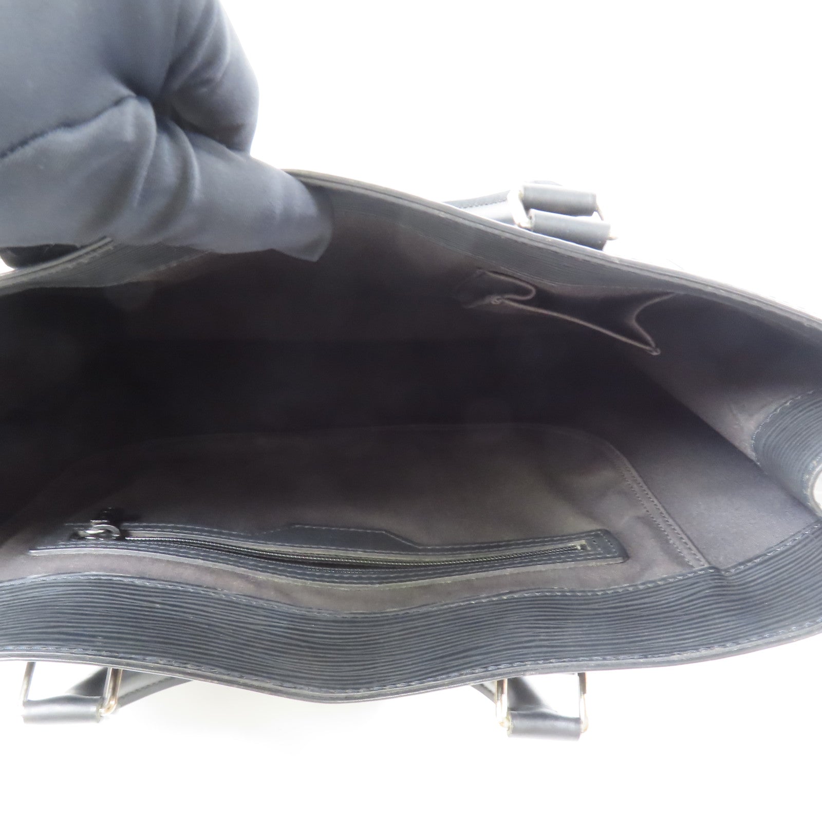 LOUIS VUITTON Epi Sac Plat銀扣手挽袋