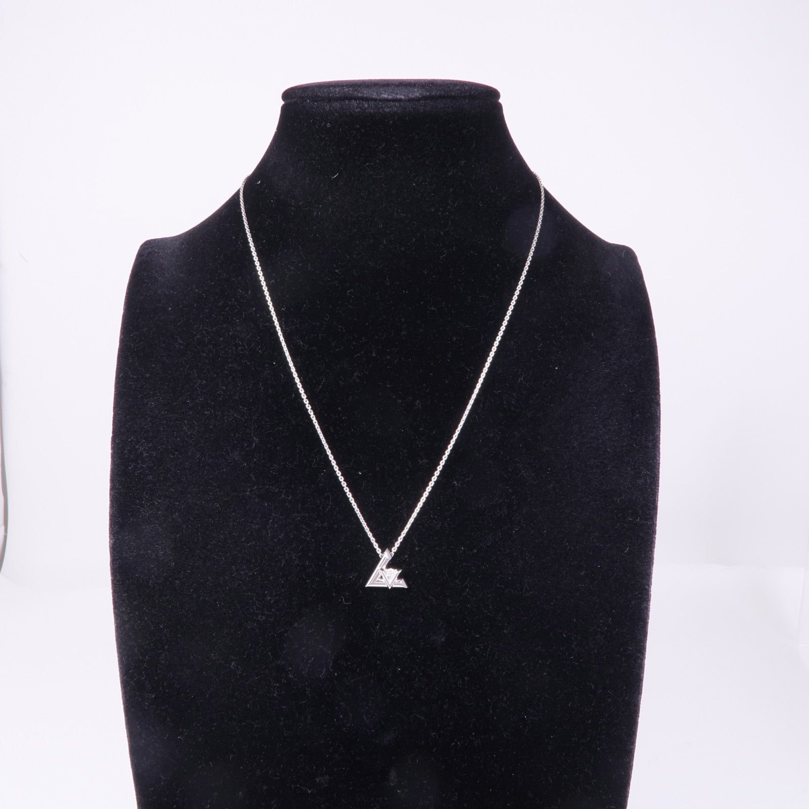 LOUIS VUITTON 18K白金LV Volt One鑽石項鍊