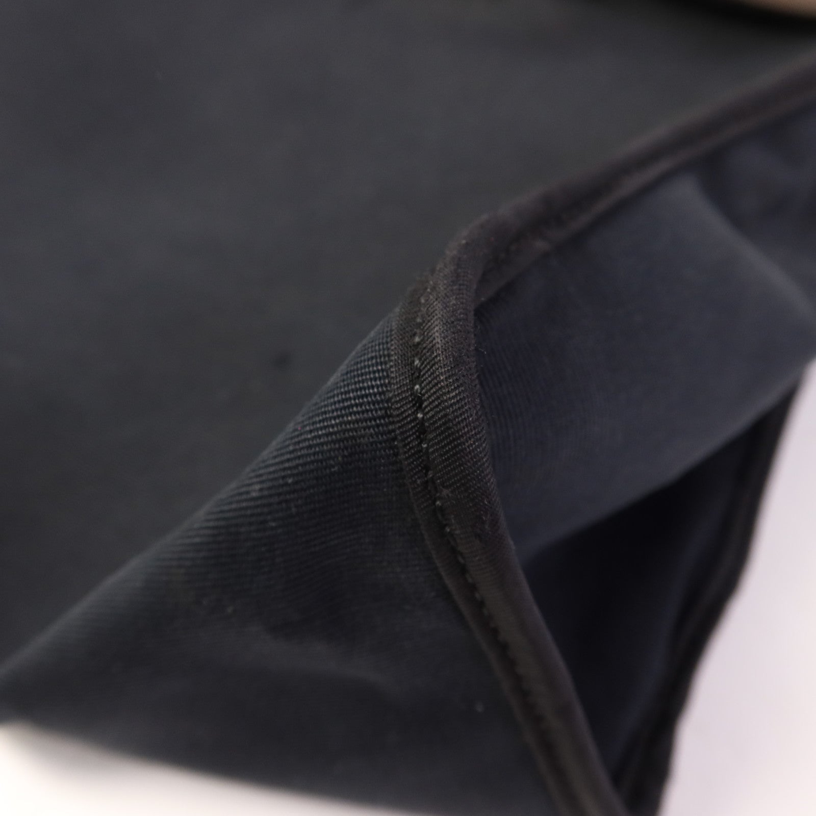 HERMES 帆布Herbag PM銀扣手挽肩背兩用袋Noir