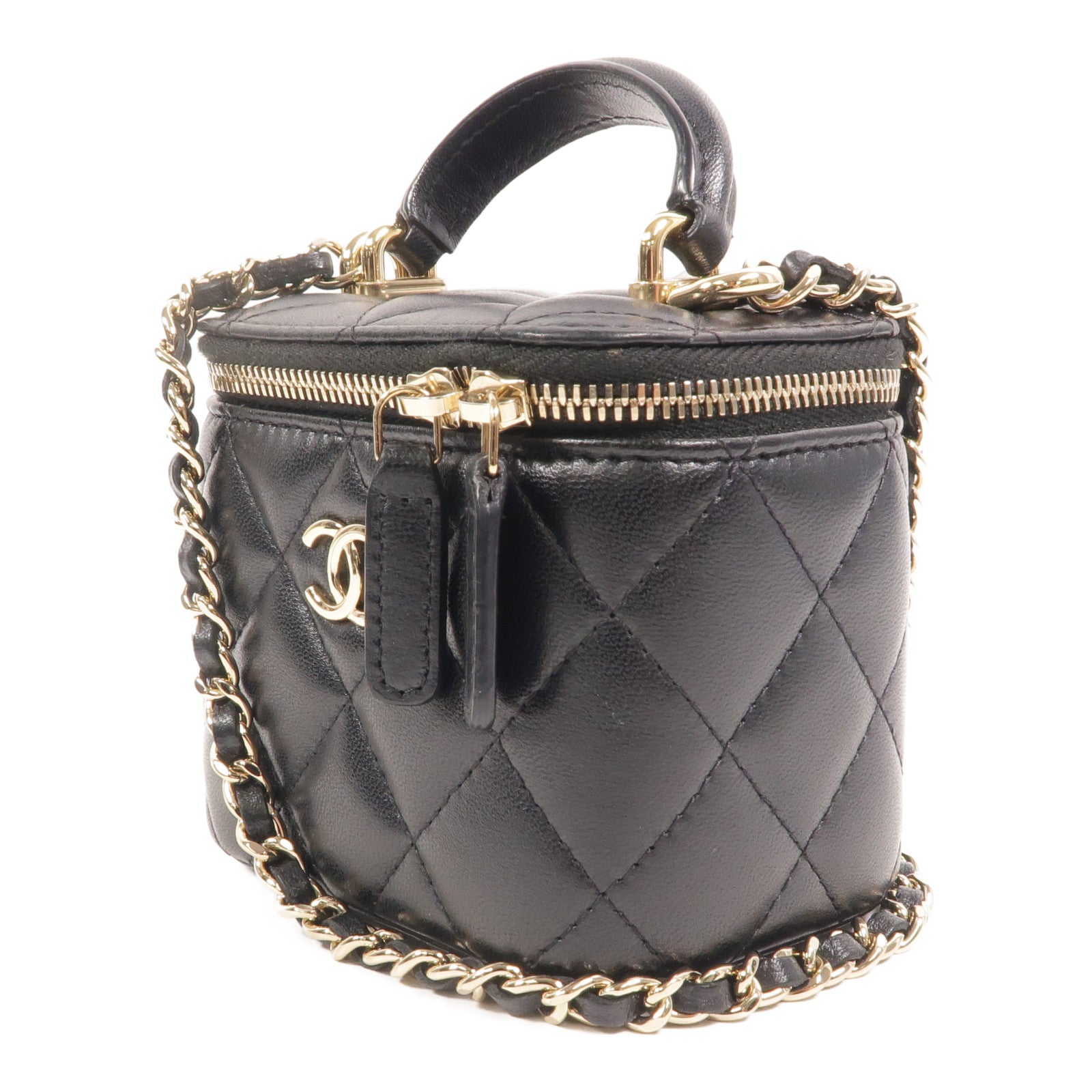 CHANEL 羊皮皮革Mini Vanity Case手挽肩背兩用袋