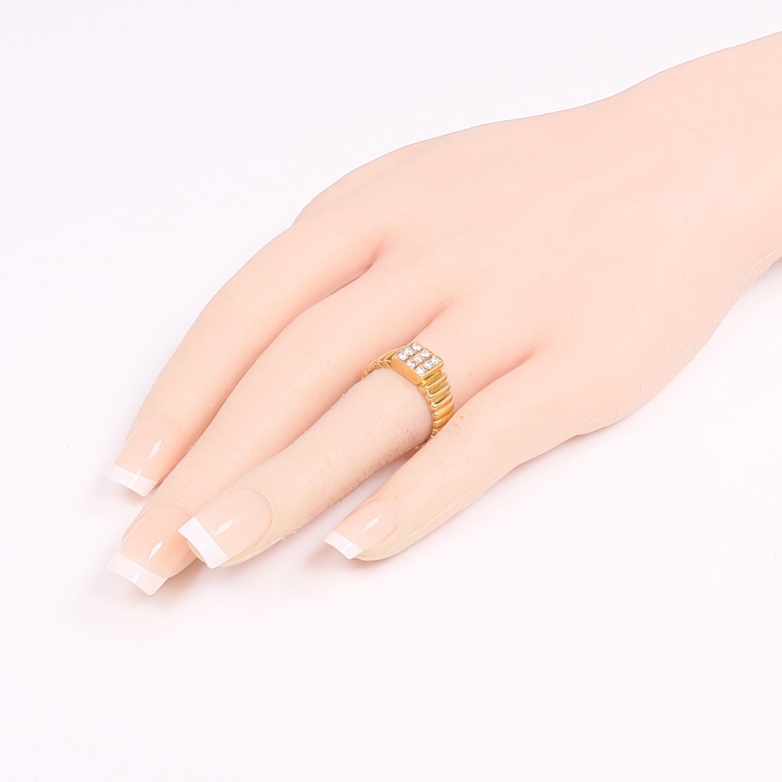 Dior 18K黃金Diamond Ring鑽石戒指US#6.75